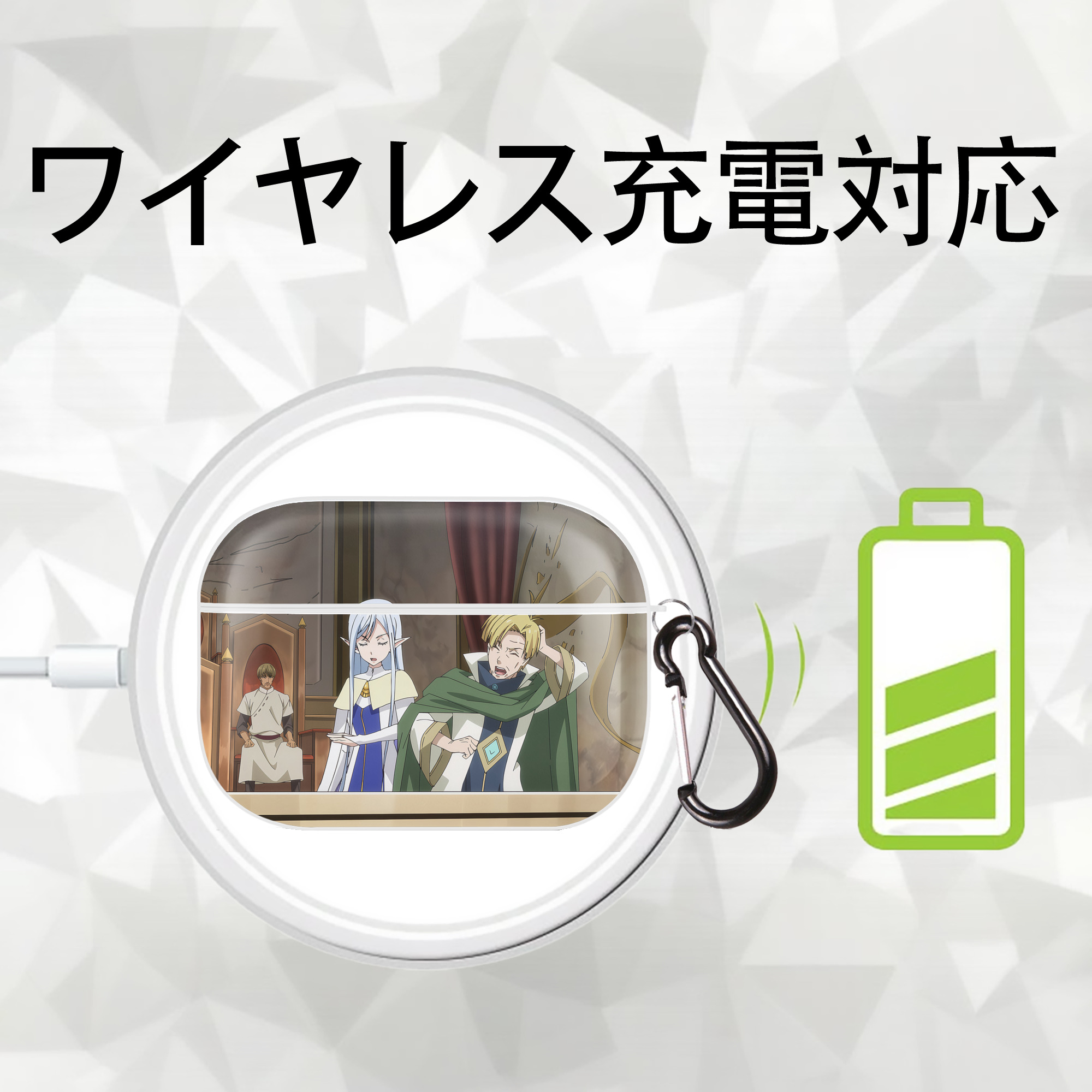 転スラ Regarding Reincarnated to Slime 【AirPods Pro用】ハードシェル保護ケース 耐衝撃・防指紋・カラビナ付き商品仕様