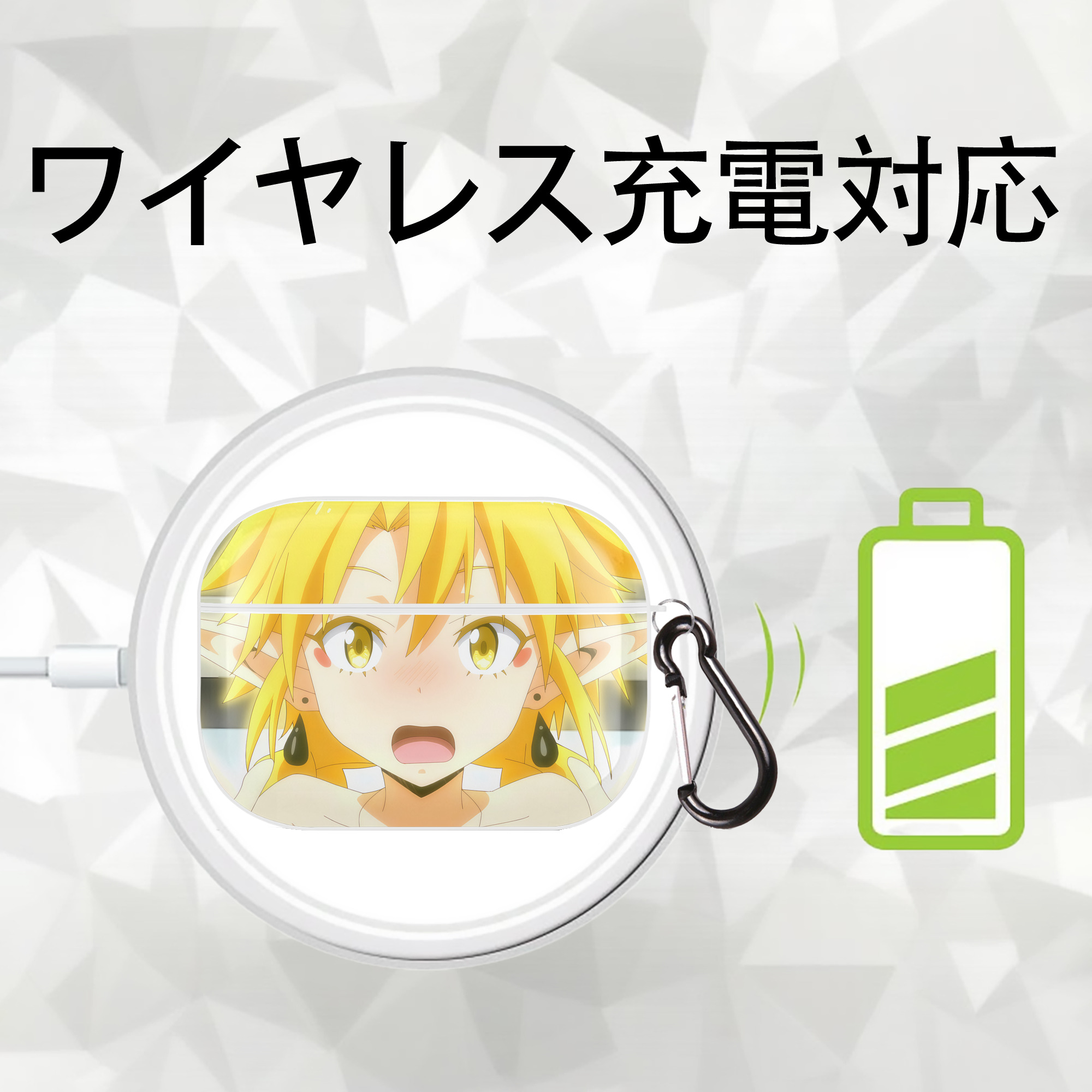 転スラ Regarding Reincarnated to Slime 【AirPods Pro用】ハードシェル保護ケース 耐衝撃・防指紋・カラビナ付き商品仕様