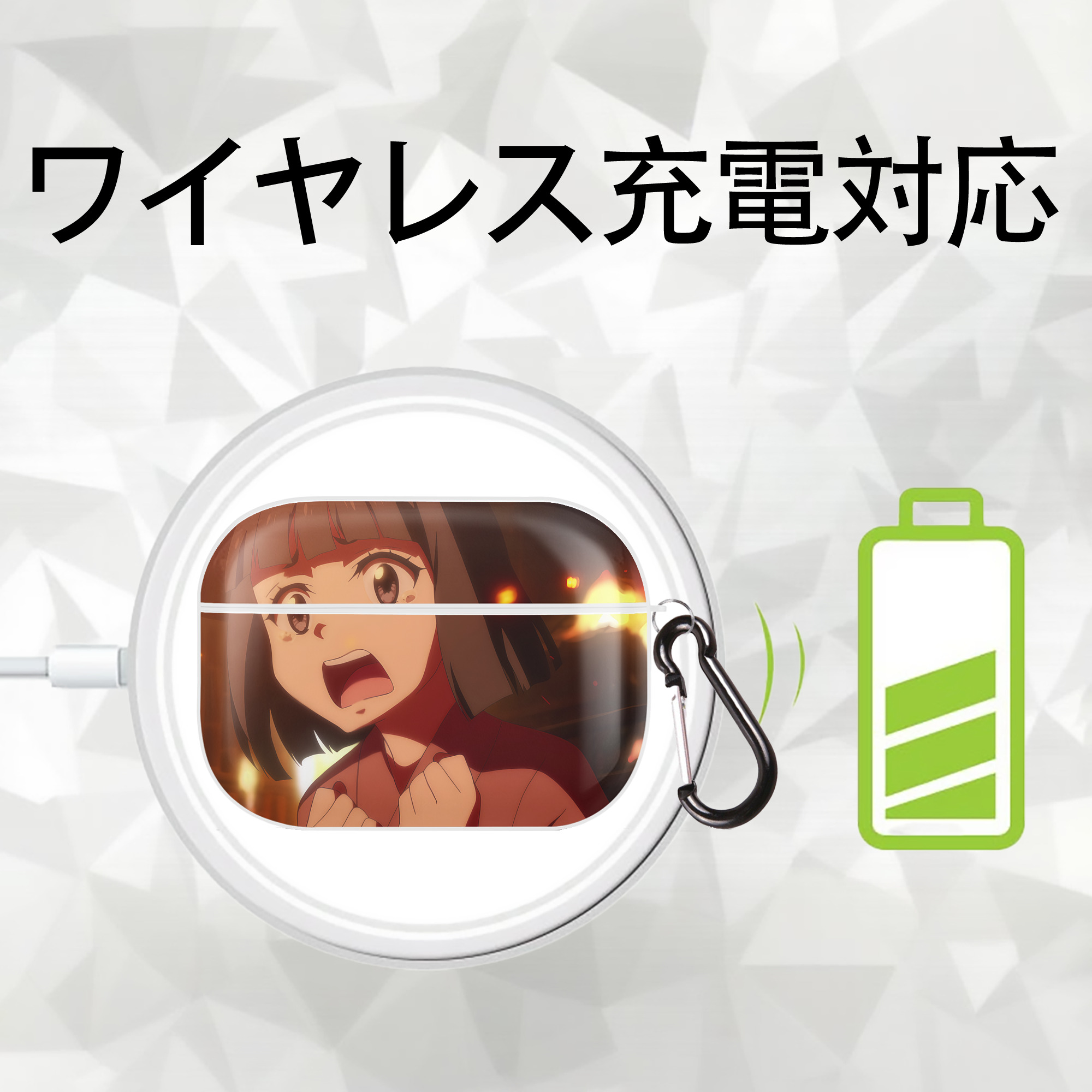 転スラ Regarding Reincarnated to Slime 【AirPods Pro用】ハードシェル保護ケース 耐衝撃・防指紋・カラビナ付き商品仕様