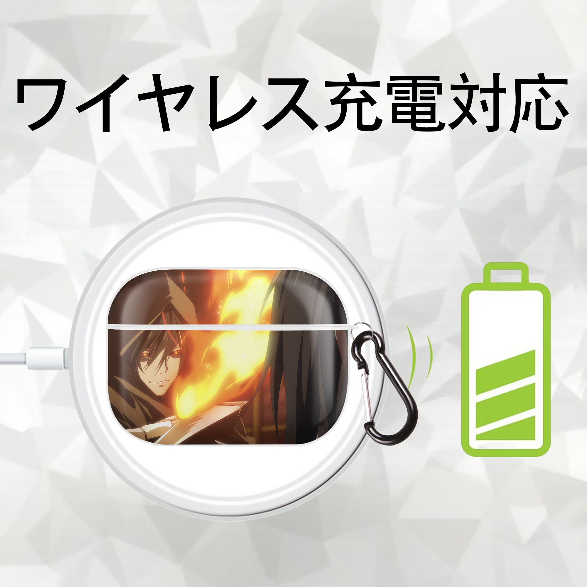 転スラ Regarding Reincarnated to Slime 【AirPods Pro用】ハードシェル保護ケース 耐衝撃・防指紋・カラビナ付き商品仕様