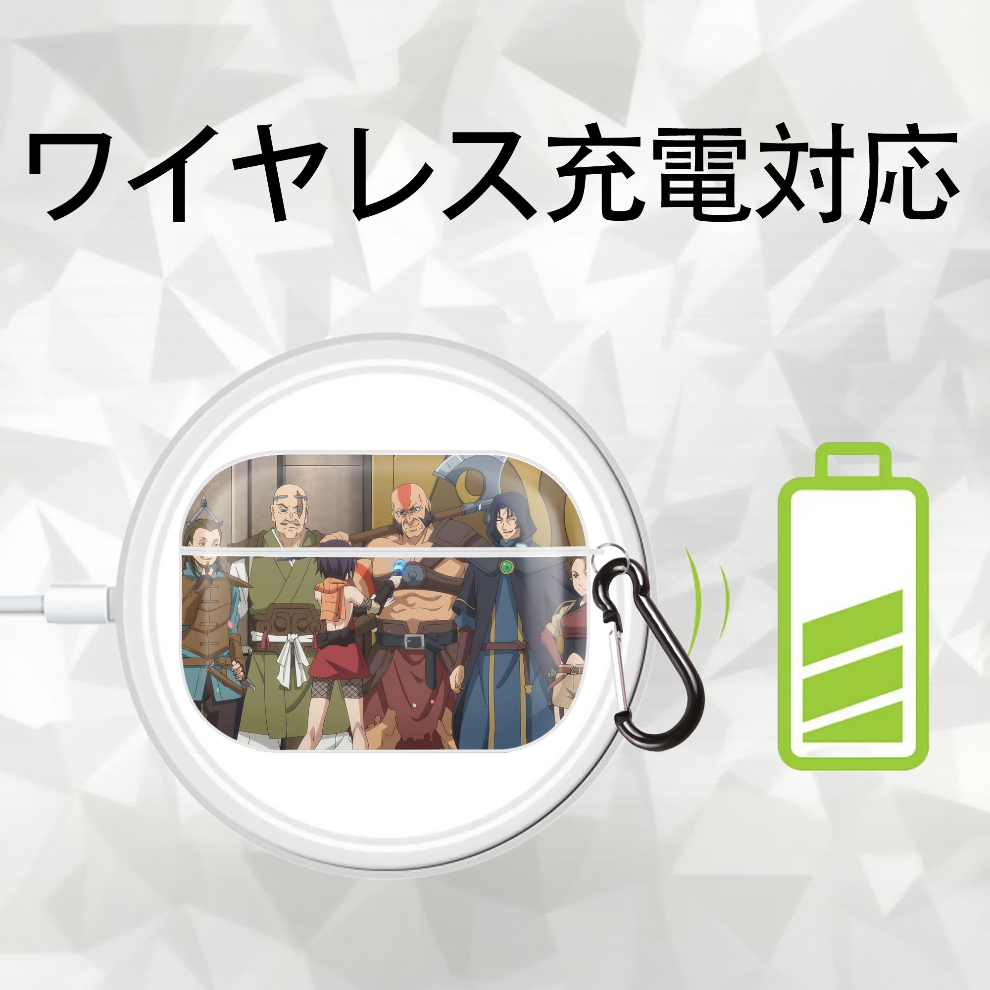 転スラ Regarding Reincarnated to Slime 【AirPods Pro用】ハードシェル保護ケース 耐衝撃・防指紋・カラビナ付き商品仕様