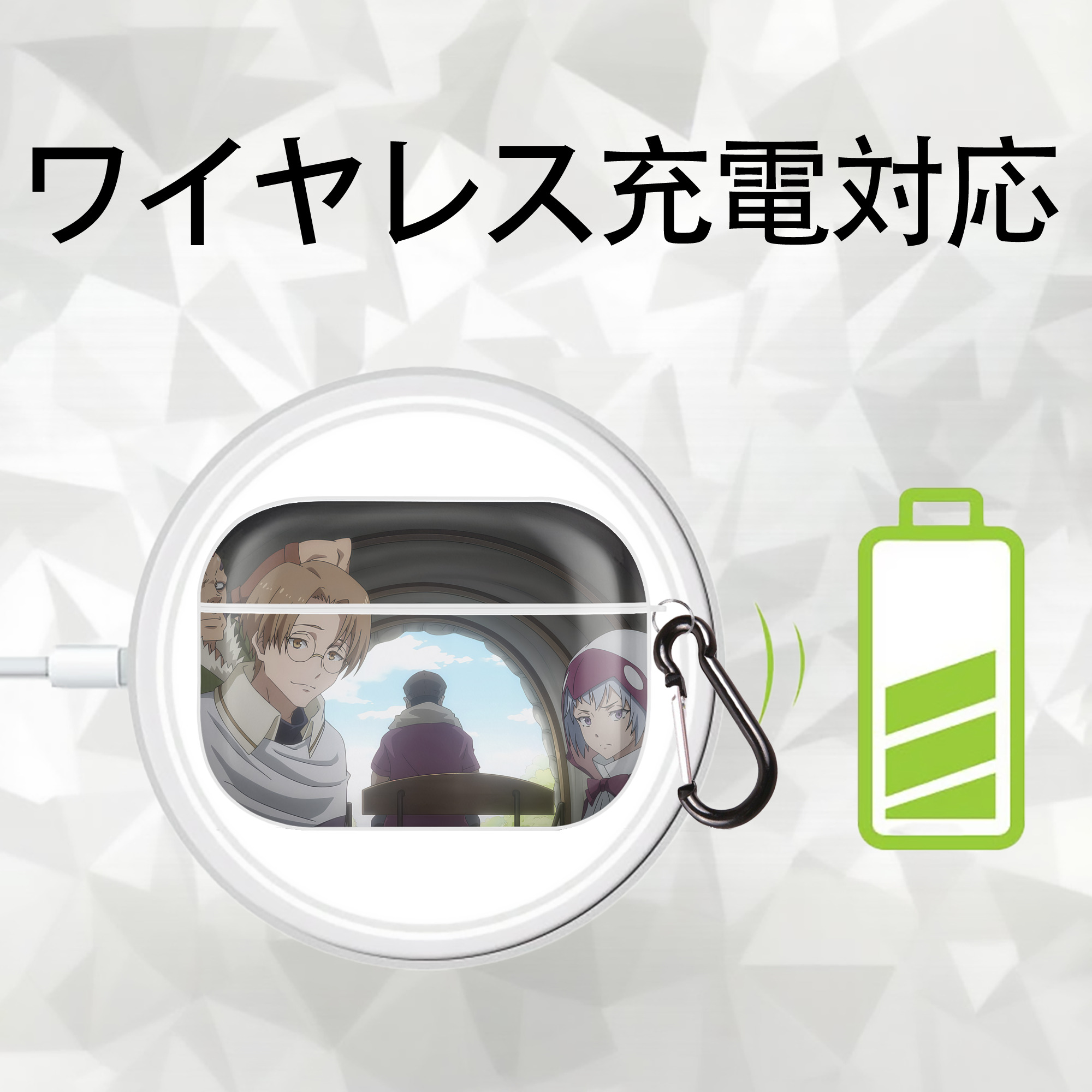 転スラ Regarding Reincarnated to Slime 【AirPods Pro用】ハードシェル保護ケース 耐衝撃・防指紋・カラビナ付き商品仕様