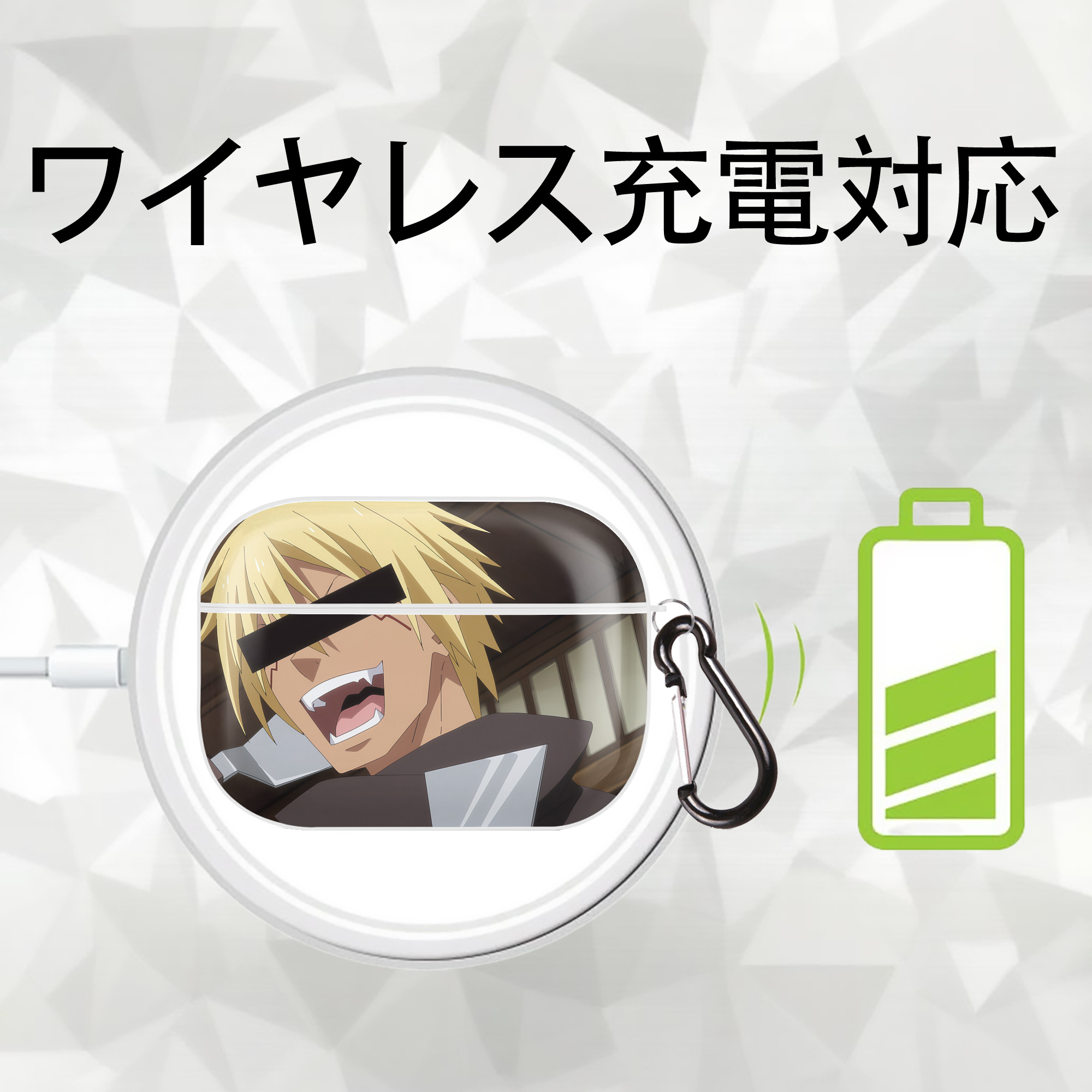 転スラ Regarding Reincarnated to Slime 【AirPods Pro用】ハードシェル保護ケース 耐衝撃・防指紋・カラビナ付き商品仕様