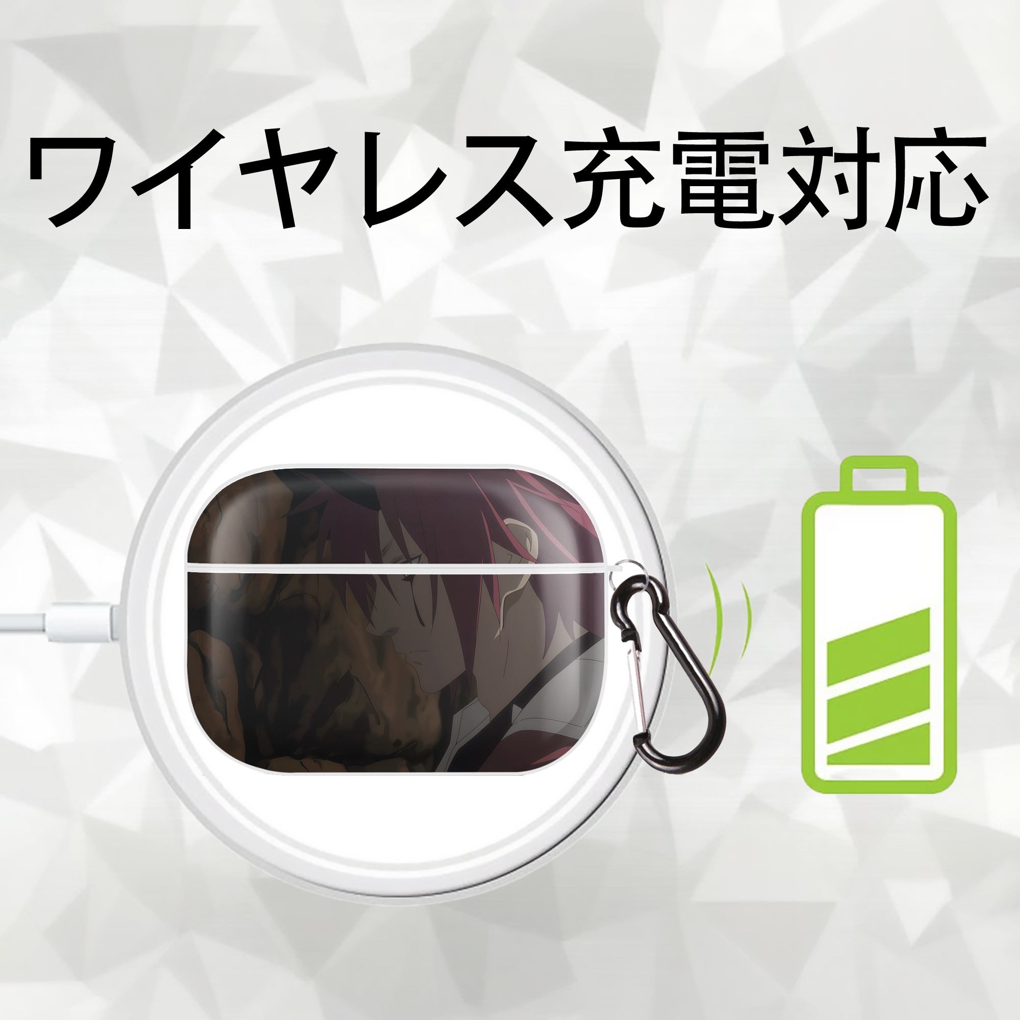 転スラ Regarding Reincarnated to Slime 【AirPods Pro用】ハードシェル保護ケース 耐衝撃・防指紋・カラビナ付き商品仕様