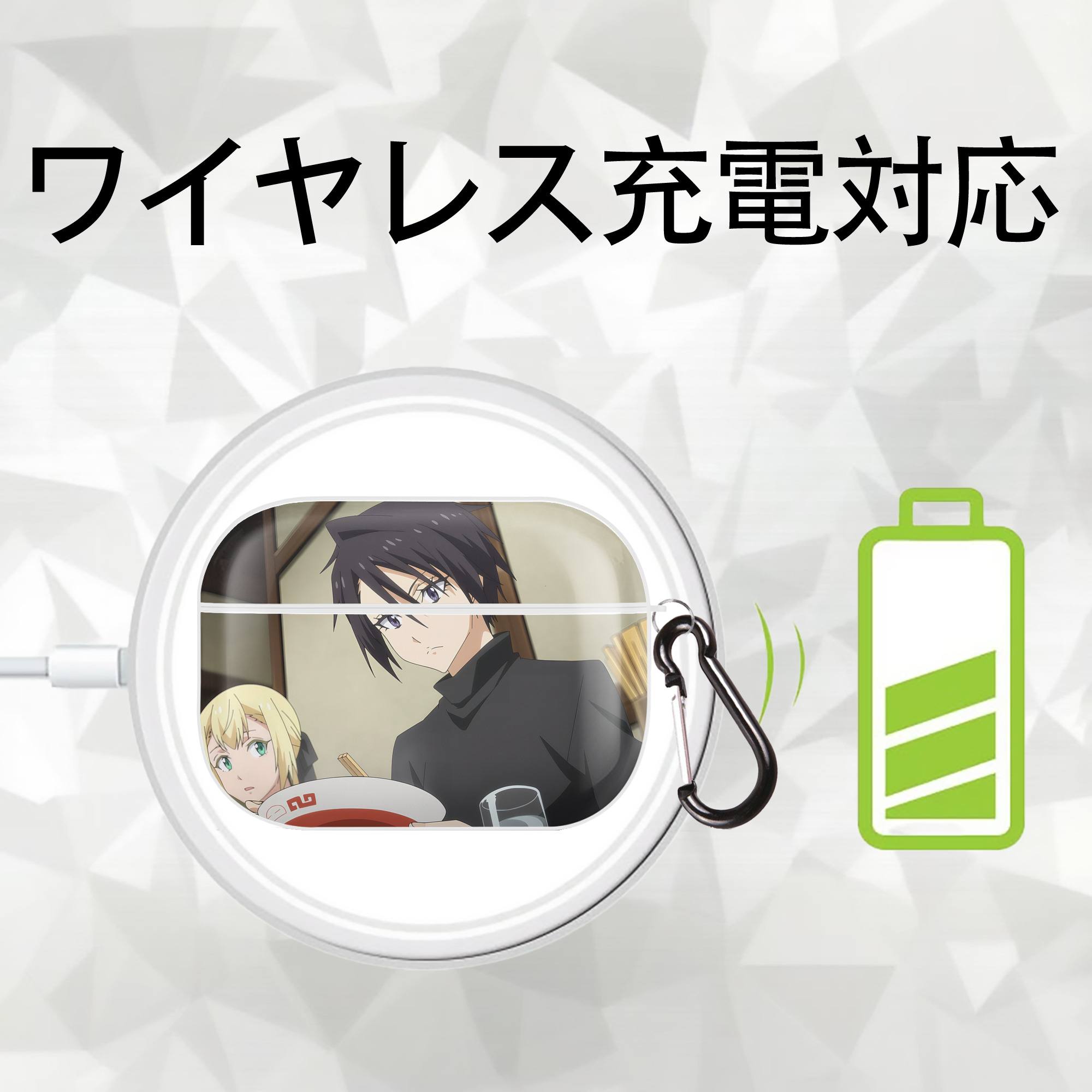 転スラ Regarding Reincarnated to Slime 【AirPods Pro用】ハードシェル保護ケース 耐衝撃・防指紋・カラビナ付き商品仕様