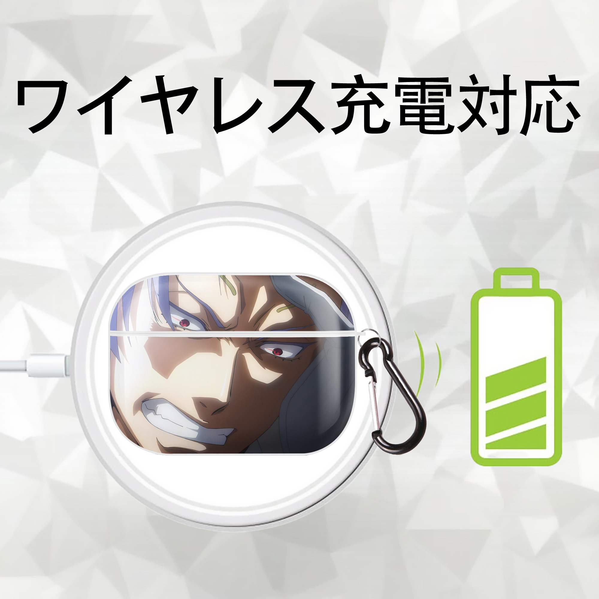 転スラ Regarding Reincarnated to Slime 【AirPods Pro用】ハードシェル保護ケース 耐衝撃・防指紋・カラビナ付き商品仕様