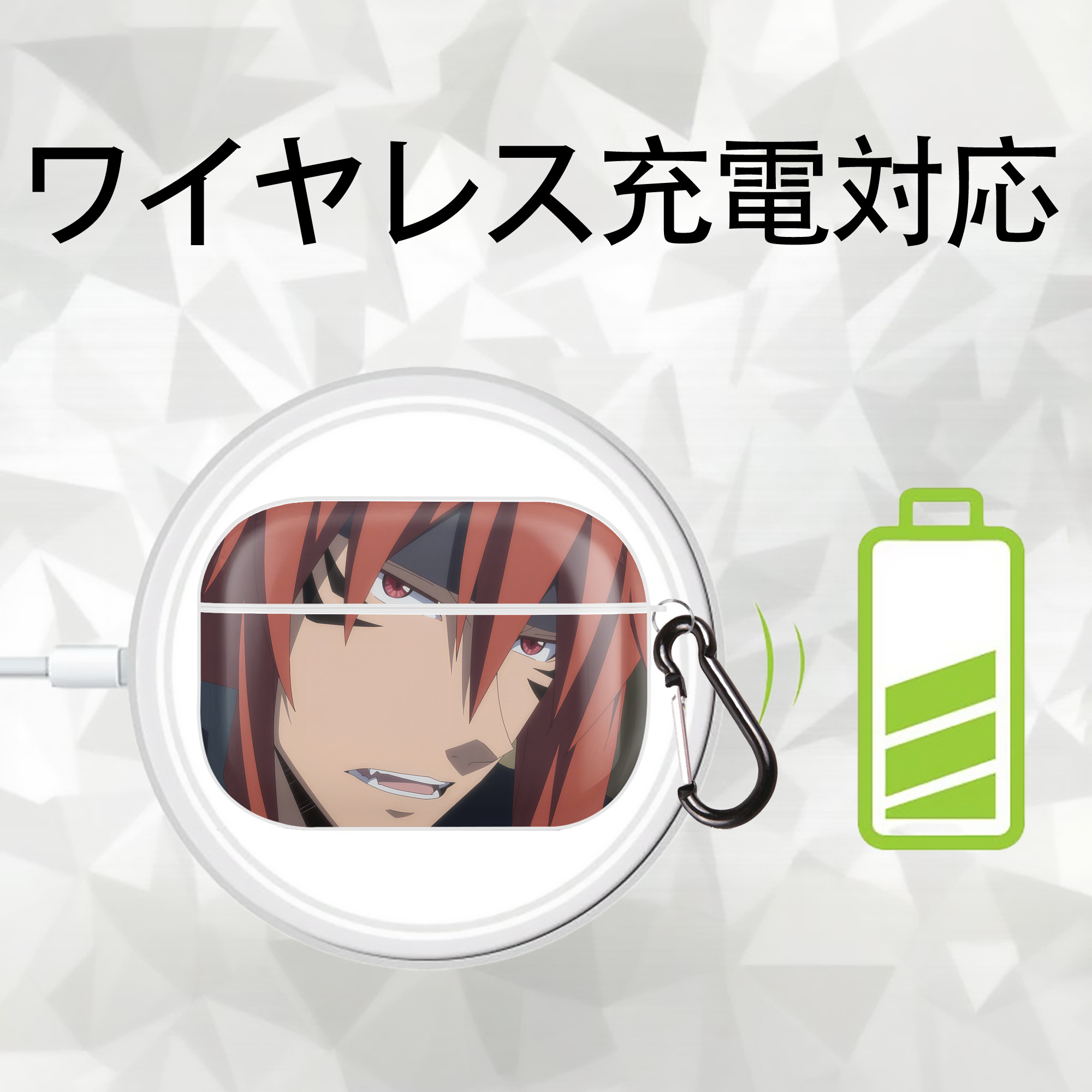 転スラ Regarding Reincarnated to Slime 【AirPods Pro用】ハードシェル保護ケース 耐衝撃・防指紋・カラビナ付き商品仕様