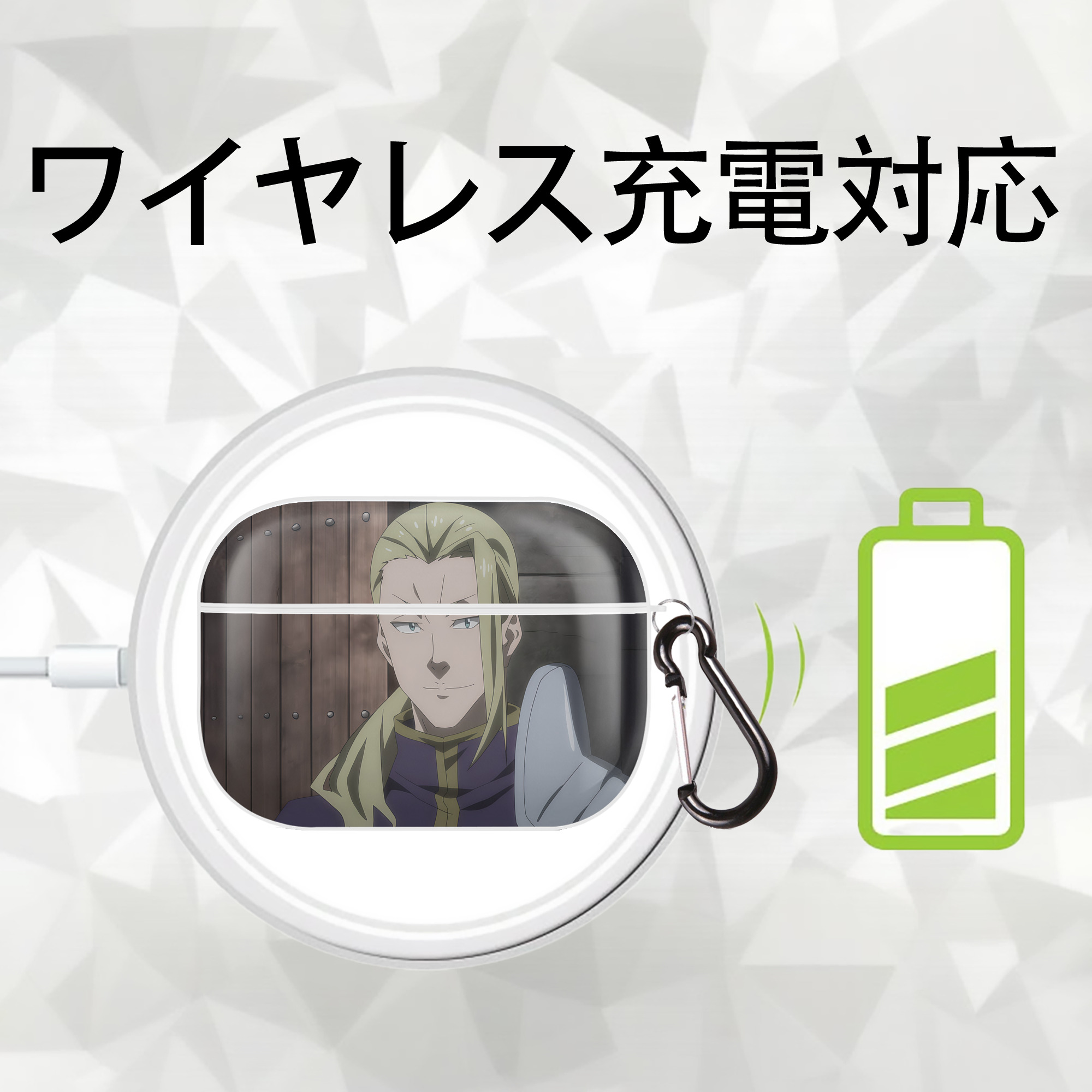 転スラ Regarding Reincarnated to Slime 【AirPods Pro用】ハードシェル保護ケース 耐衝撃・防指紋・カラビナ付き商品仕様