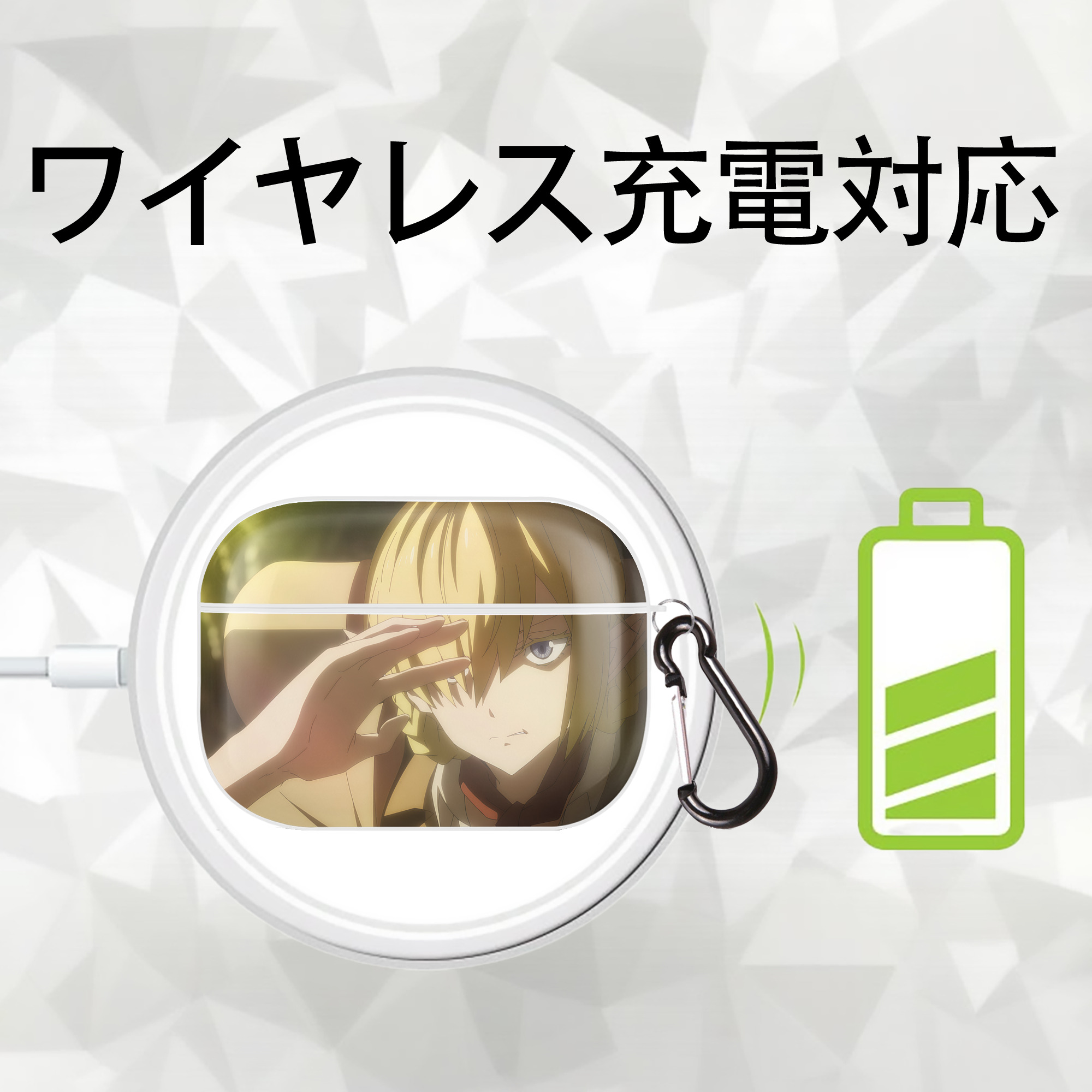 転スラ Regarding Reincarnated to Slime 【AirPods Pro用】ハードシェル保護ケース 耐衝撃・防指紋・カラビナ付き商品仕様