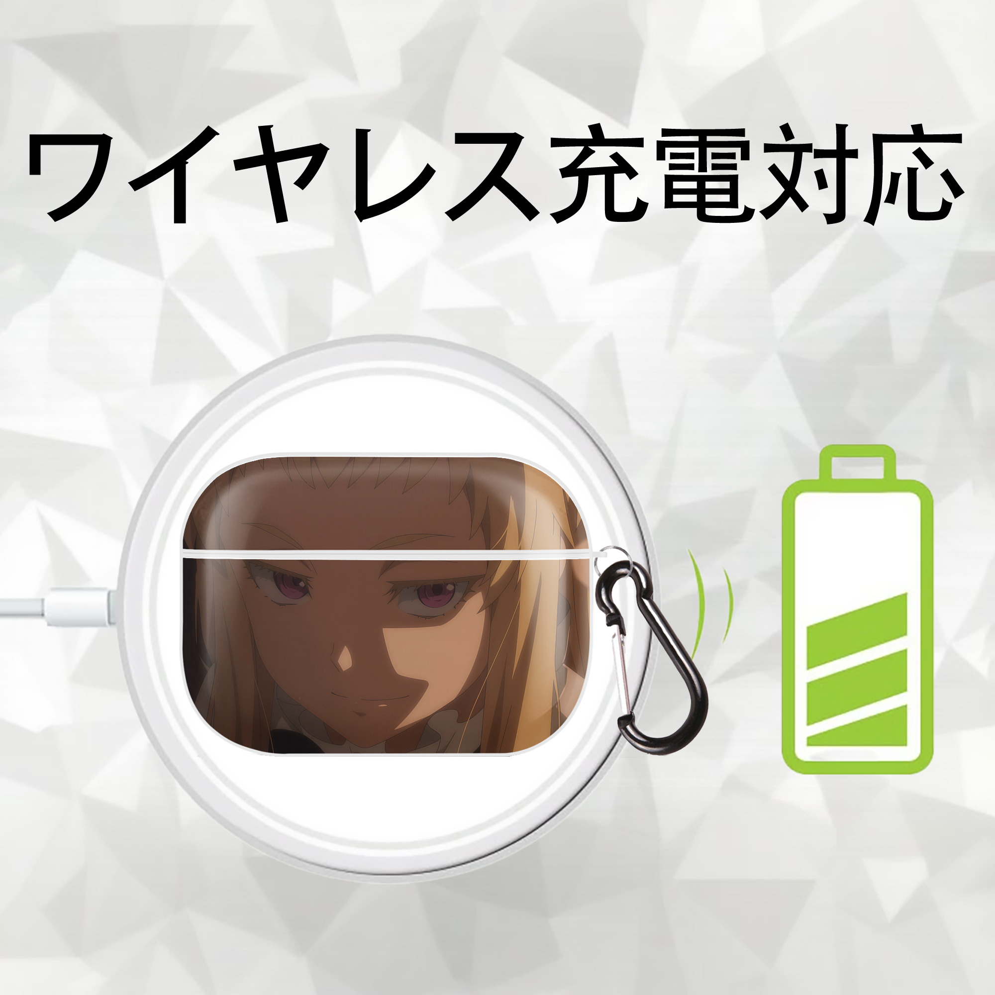 転スラ Regarding Reincarnated to Slime 【AirPods Pro用】ハードシェル保護ケース 耐衝撃・防指紋・カラビナ付き商品仕様