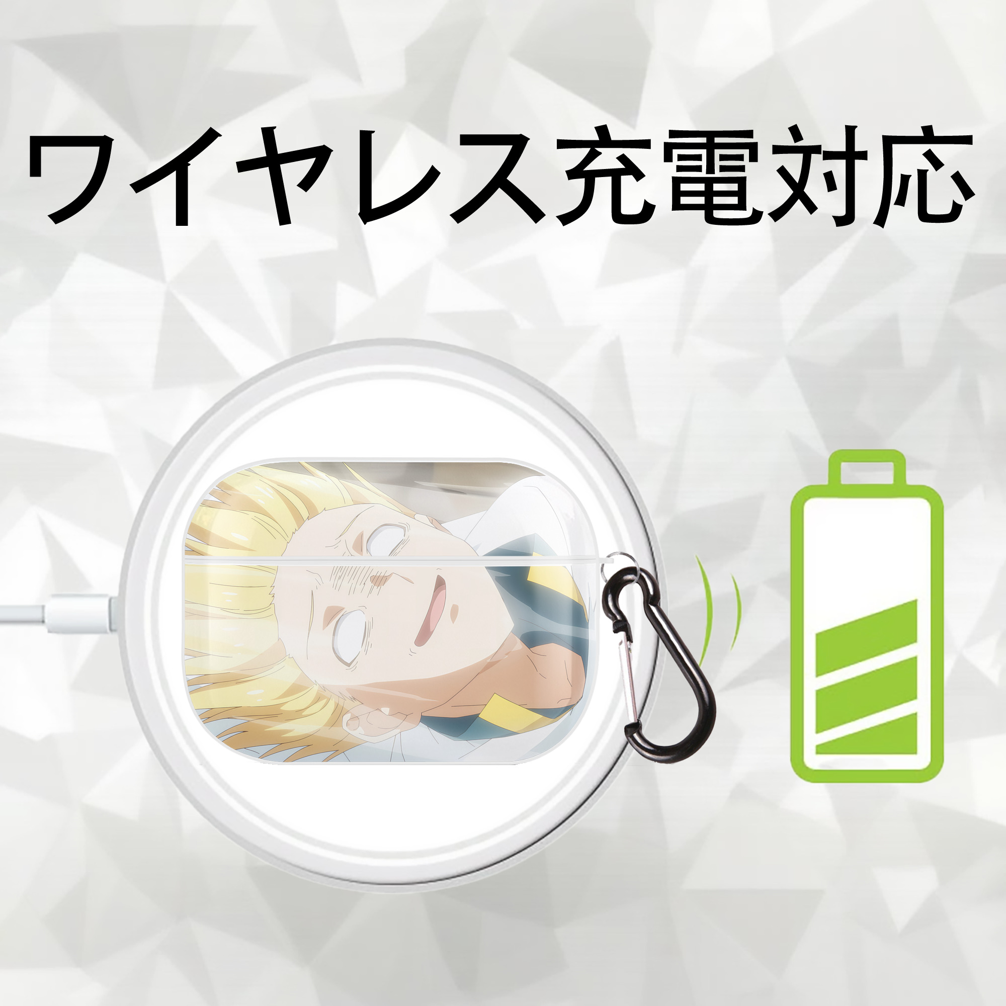 転スラ Regarding Reincarnated to Slime 【AirPods Pro用】ハードシェル保護ケース 耐衝撃・防指紋・カラビナ付き商品仕様