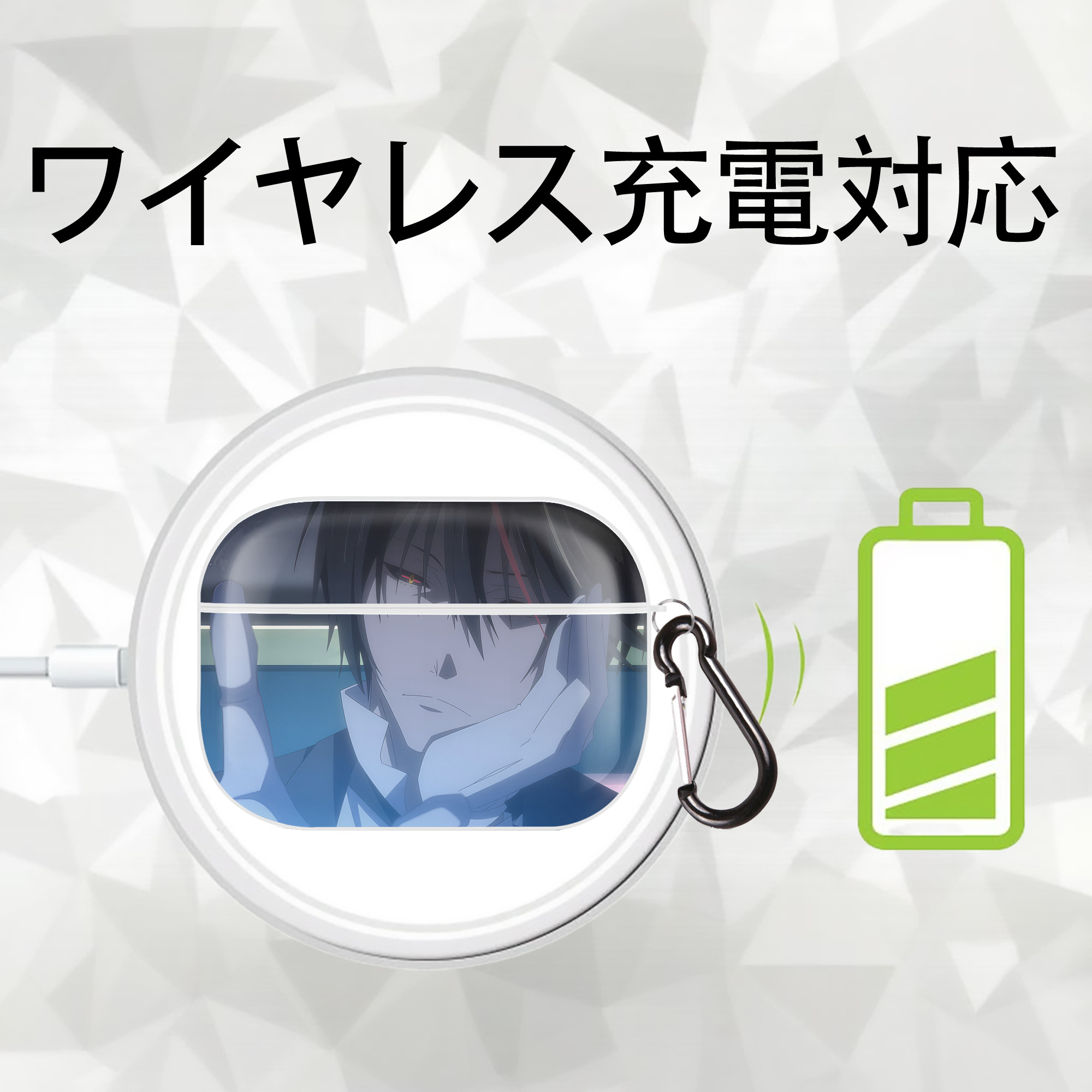 転スラ Regarding Reincarnated to Slime 【AirPods Pro用】ハードシェル保護ケース 耐衝撃・防指紋・カラビナ付き商品仕様