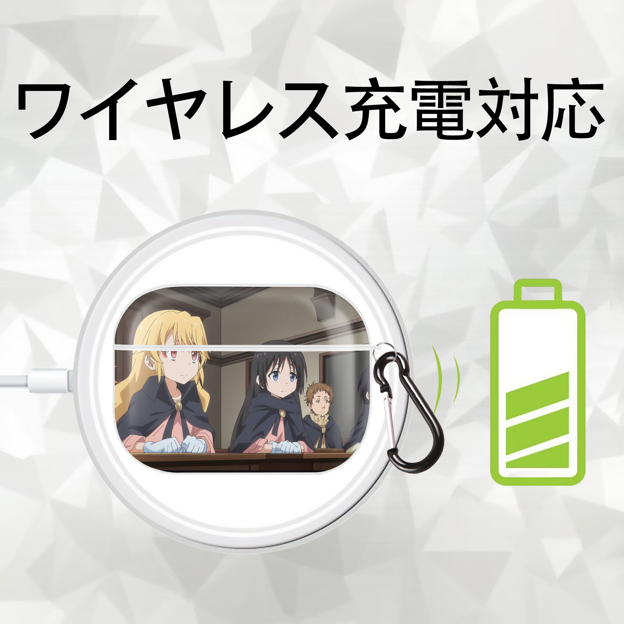 転スラ Regarding Reincarnated to Slime 【AirPods Pro用】ハードシェル保護ケース 耐衝撃・防指紋・カラビナ付き商品仕様