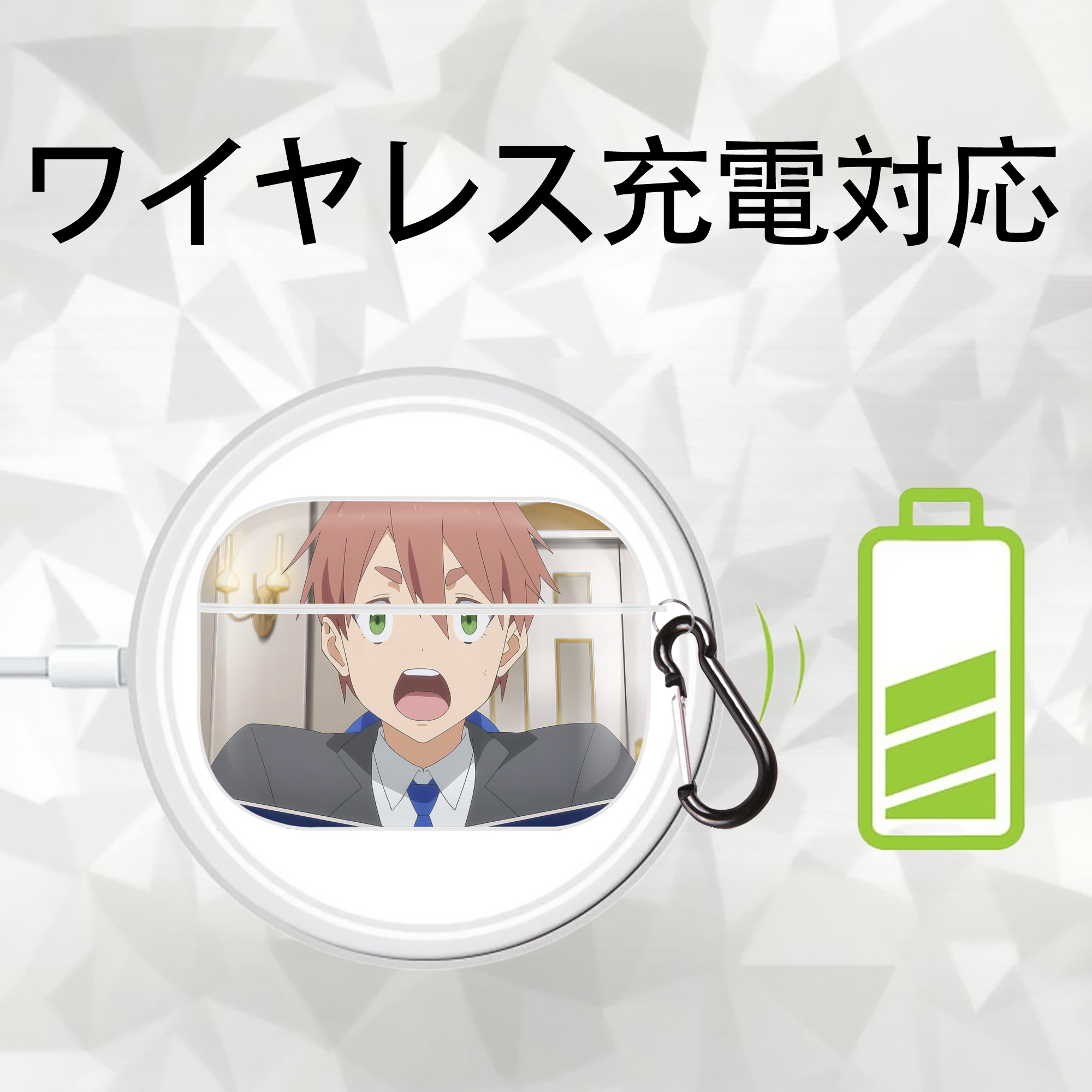 転スラ Regarding Reincarnated to Slime 【AirPods Pro用】ハードシェル保護ケース 耐衝撃・防指紋・カラビナ付き商品仕様