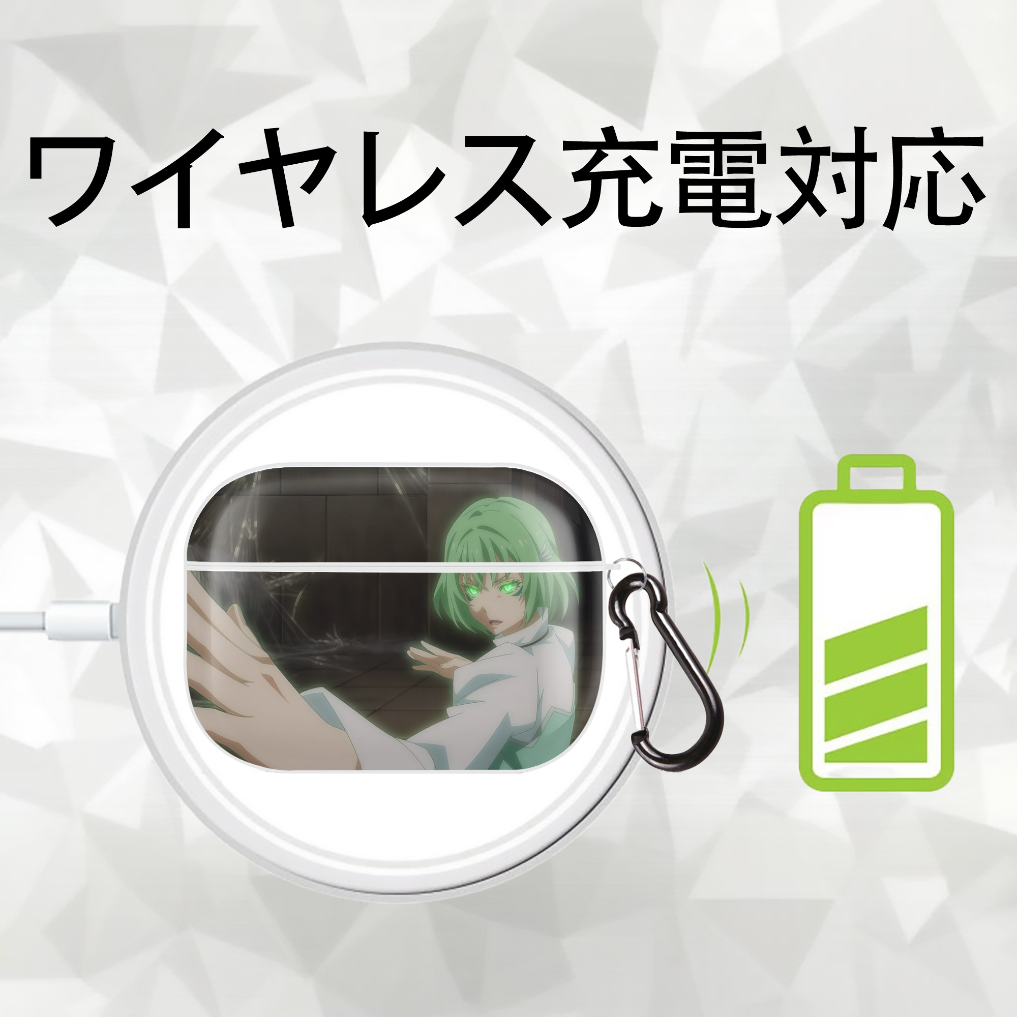 転スラ Regarding Reincarnated to Slime 【AirPods Pro用】ハードシェル保護ケース 耐衝撃・防指紋・カラビナ付き商品仕様
