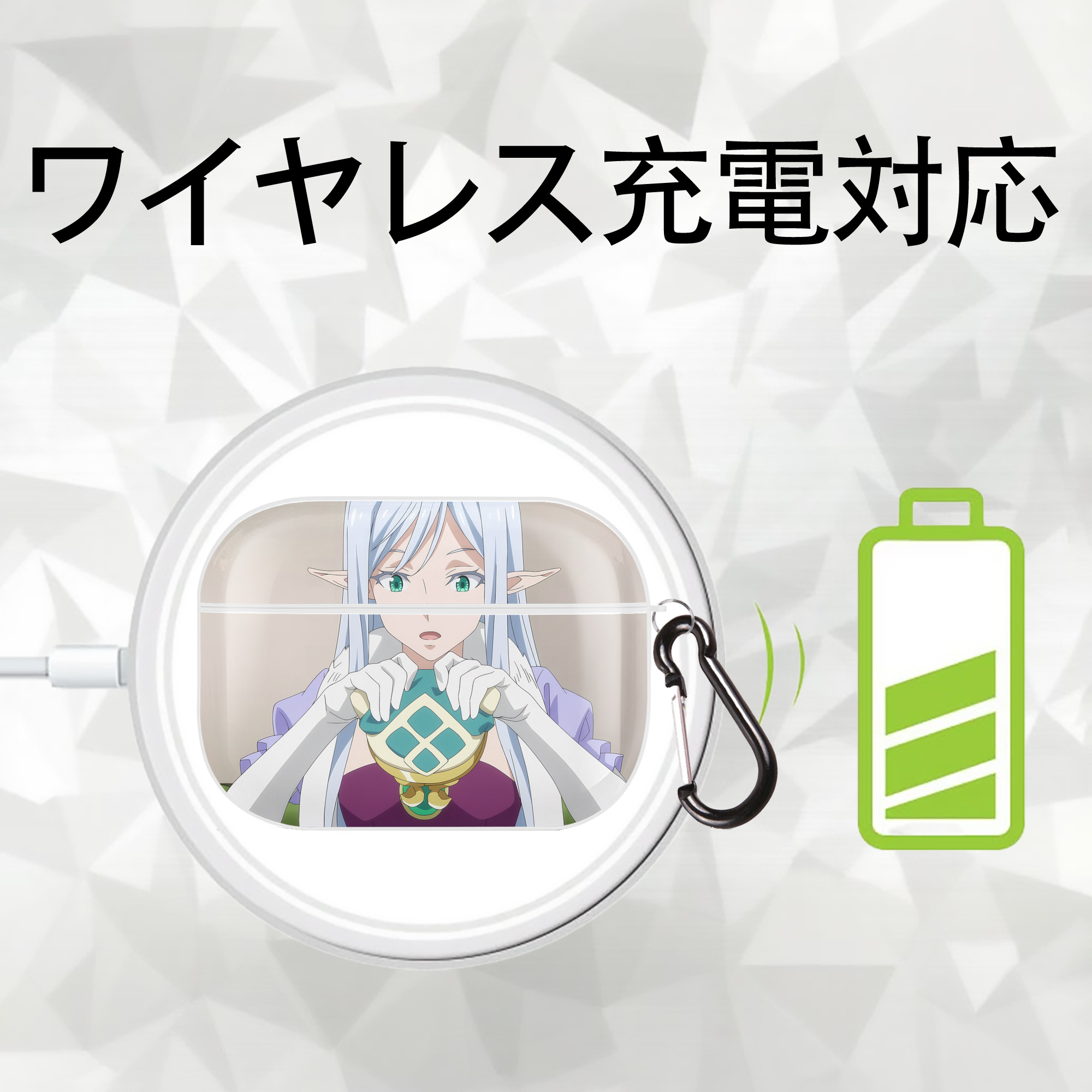 転スラ Regarding Reincarnated to Slime 【AirPods Pro用】ハードシェル保護ケース 耐衝撃・防指紋・カラビナ付き商品仕様