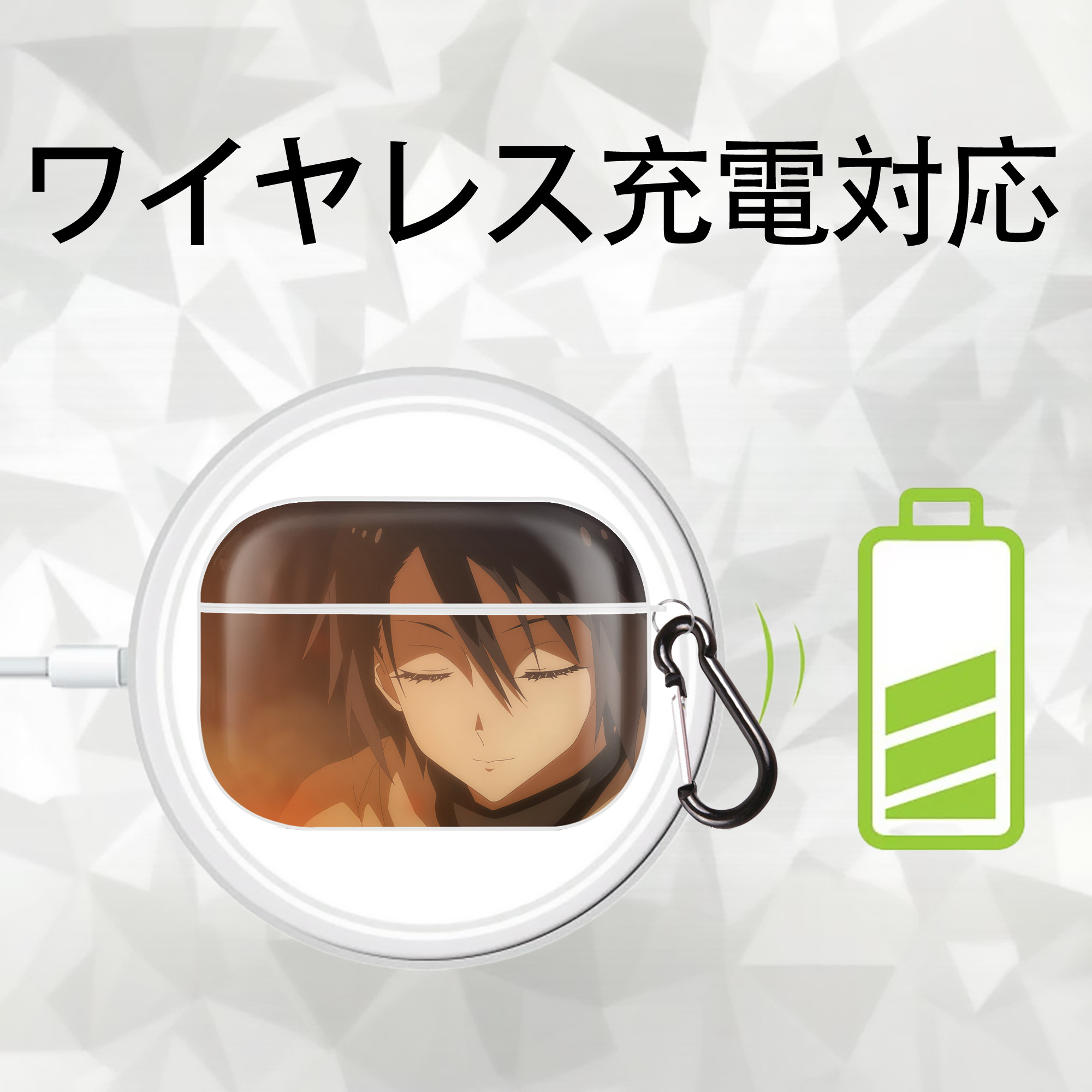 転スラ Regarding Reincarnated to Slime 【AirPods Pro用】ハードシェル保護ケース 耐衝撃・防指紋・カラビナ付き商品仕様