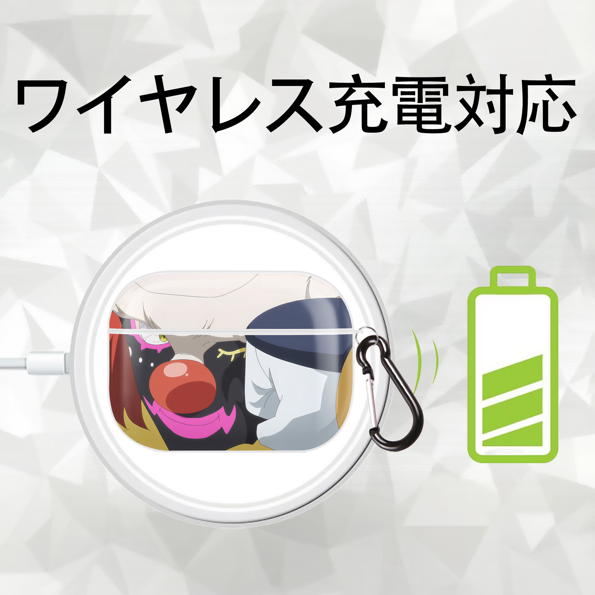 転スラ Regarding Reincarnated to Slime 【AirPods Pro用】ハードシェル保護ケース 耐衝撃・防指紋・カラビナ付き商品仕様
