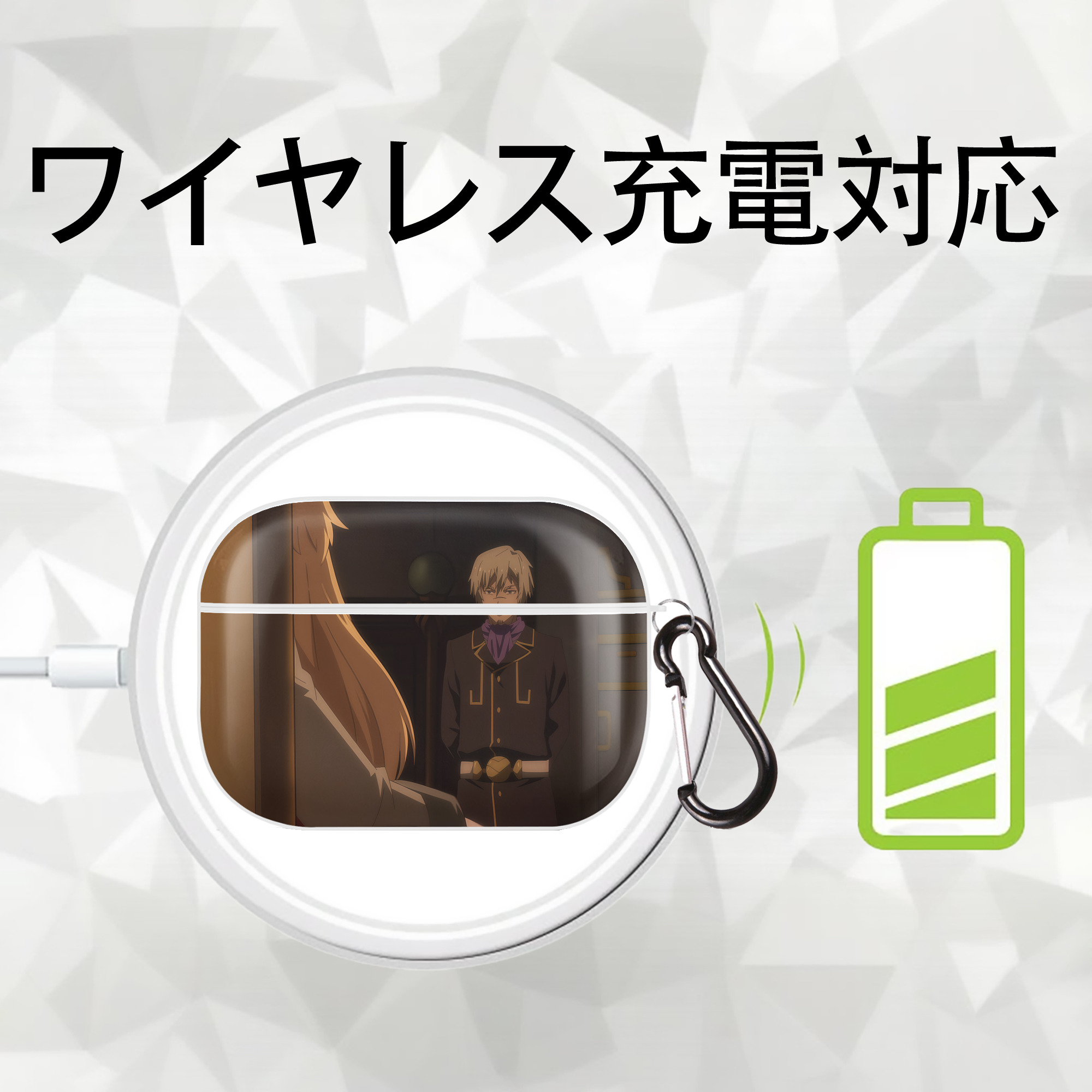 転スラ Regarding Reincarnated to Slime 【AirPods Pro用】ハードシェル保護ケース 耐衝撃・防指紋・カラビナ付き商品仕様