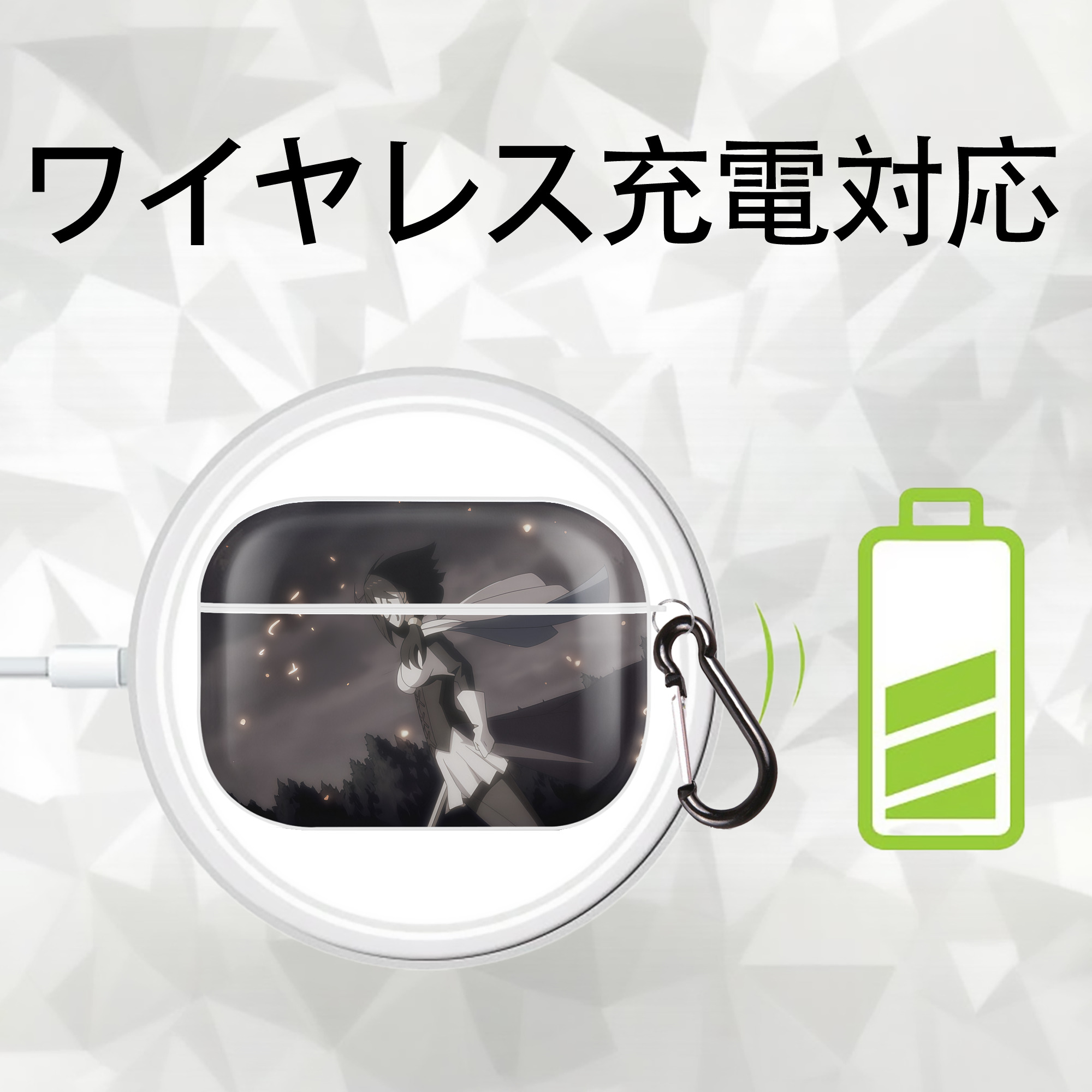 転スラ Regarding Reincarnated to Slime 【AirPods Pro用】ハードシェル保護ケース 耐衝撃・防指紋・カラビナ付き商品仕様