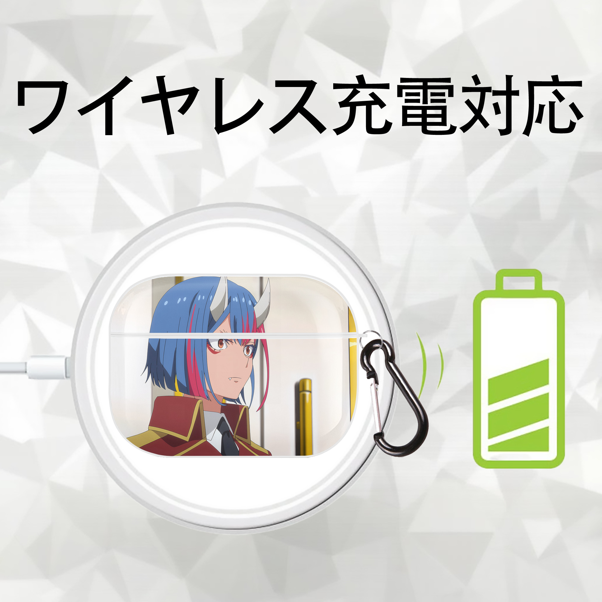 転スラ Regarding Reincarnated to Slime 【AirPods Pro用】ハードシェル保護ケース 耐衝撃・防指紋・カラビナ付き商品仕様