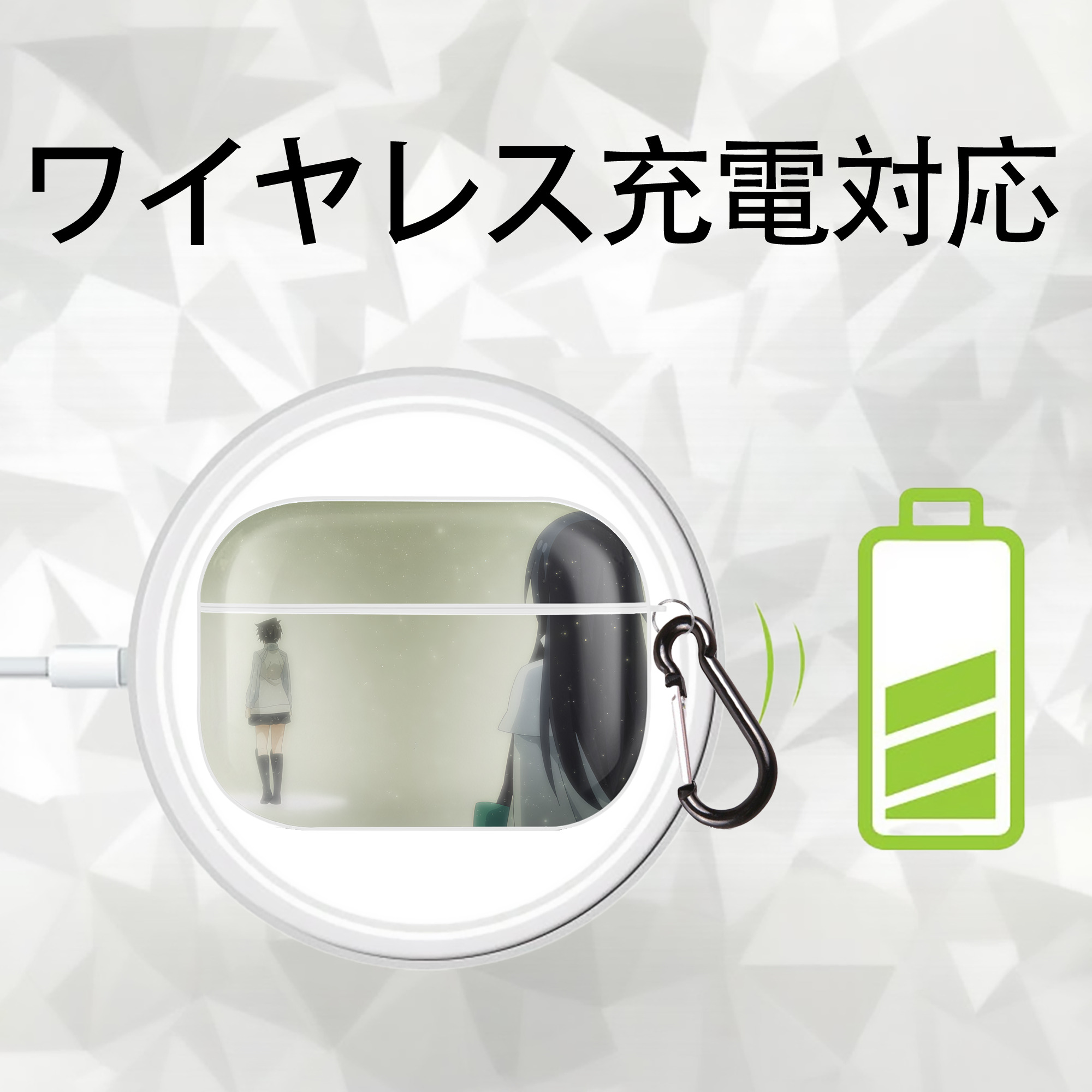 転スラ Regarding Reincarnated to Slime 【AirPods Pro用】ハードシェル保護ケース 耐衝撃・防指紋・カラビナ付き商品仕様
