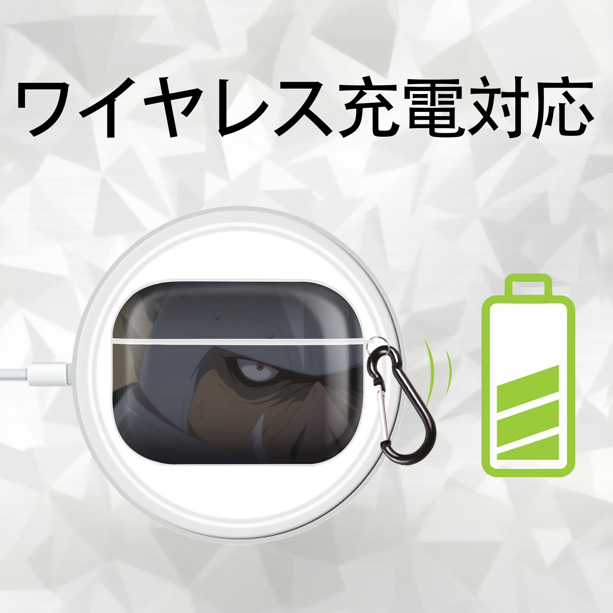転スラ Regarding Reincarnated to Slime 【AirPods Pro用】ハードシェル保護ケース 耐衝撃・防指紋・カラビナ付き商品仕様