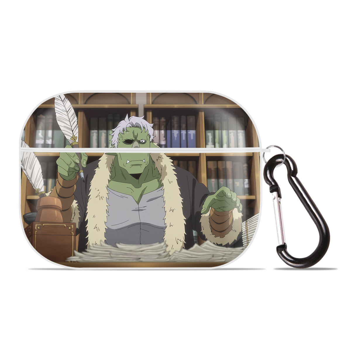 （画像用） 転スラ Regarding Reincarnated to Slime 【AirPods Pro用】ハードシェル保護ケース 耐衝撃・防指紋・カラビナ付き商品仕様