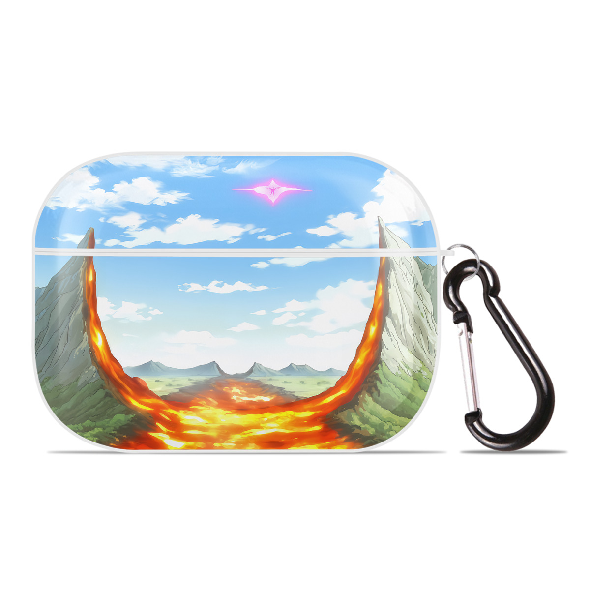 （画像用） 転スラ Regarding Reincarnated to Slime 【AirPods Pro用】ハードシェル保護ケース 耐衝撃・防指紋・カラビナ付き商品仕様