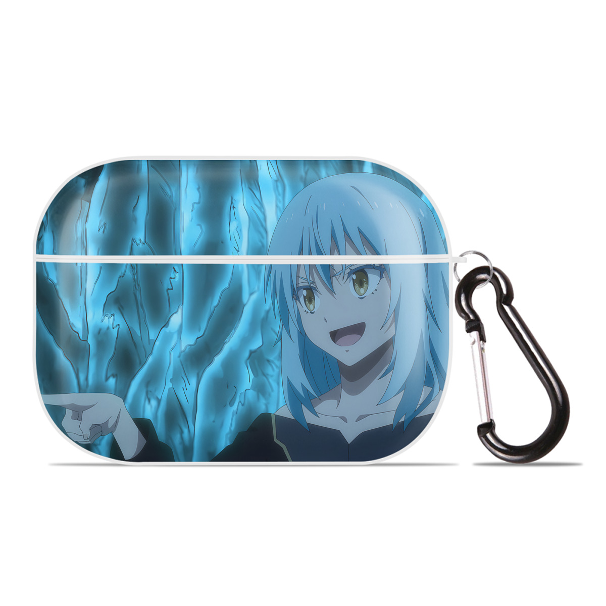 （画像用） 転スラ Regarding Reincarnated to Slime 【AirPods Pro用】ハードシェル保護ケース 耐衝撃・防指紋・カラビナ付き商品仕様