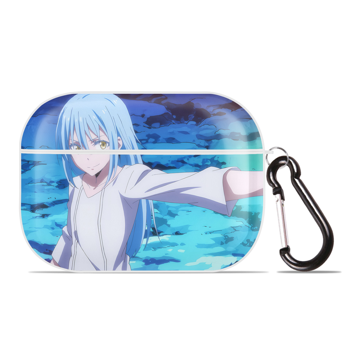 （画像用） 転スラ Regarding Reincarnated to Slime 【AirPods Pro用】ハードシェル保護ケース 耐衝撃・防指紋・カラビナ付き商品仕様