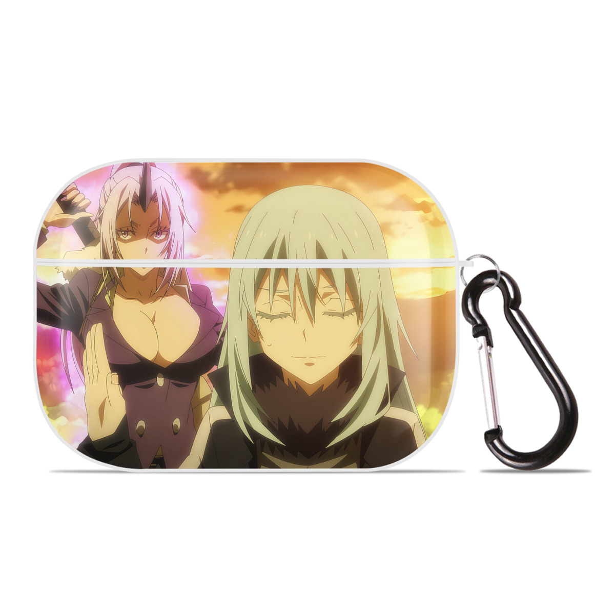（画像用） 転スラ Regarding Reincarnated to Slime 【AirPods Pro用】ハードシェル保護ケース 耐衝撃・防指紋・カラビナ付き商品仕様