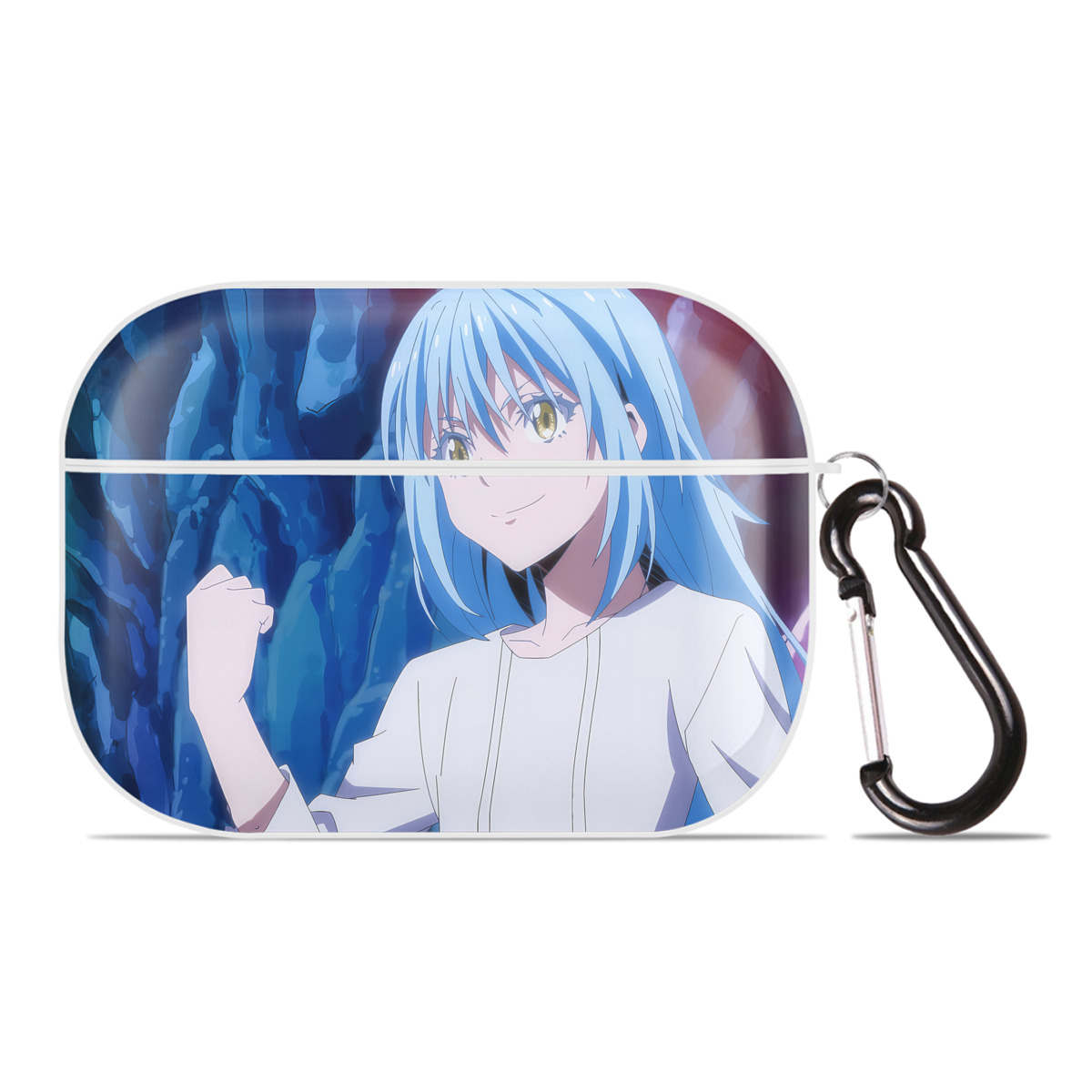 （画像用） 転スラ Regarding Reincarnated to Slime 【AirPods Pro用】ハードシェル保護ケース 耐衝撃・防指紋・カラビナ付き商品仕様