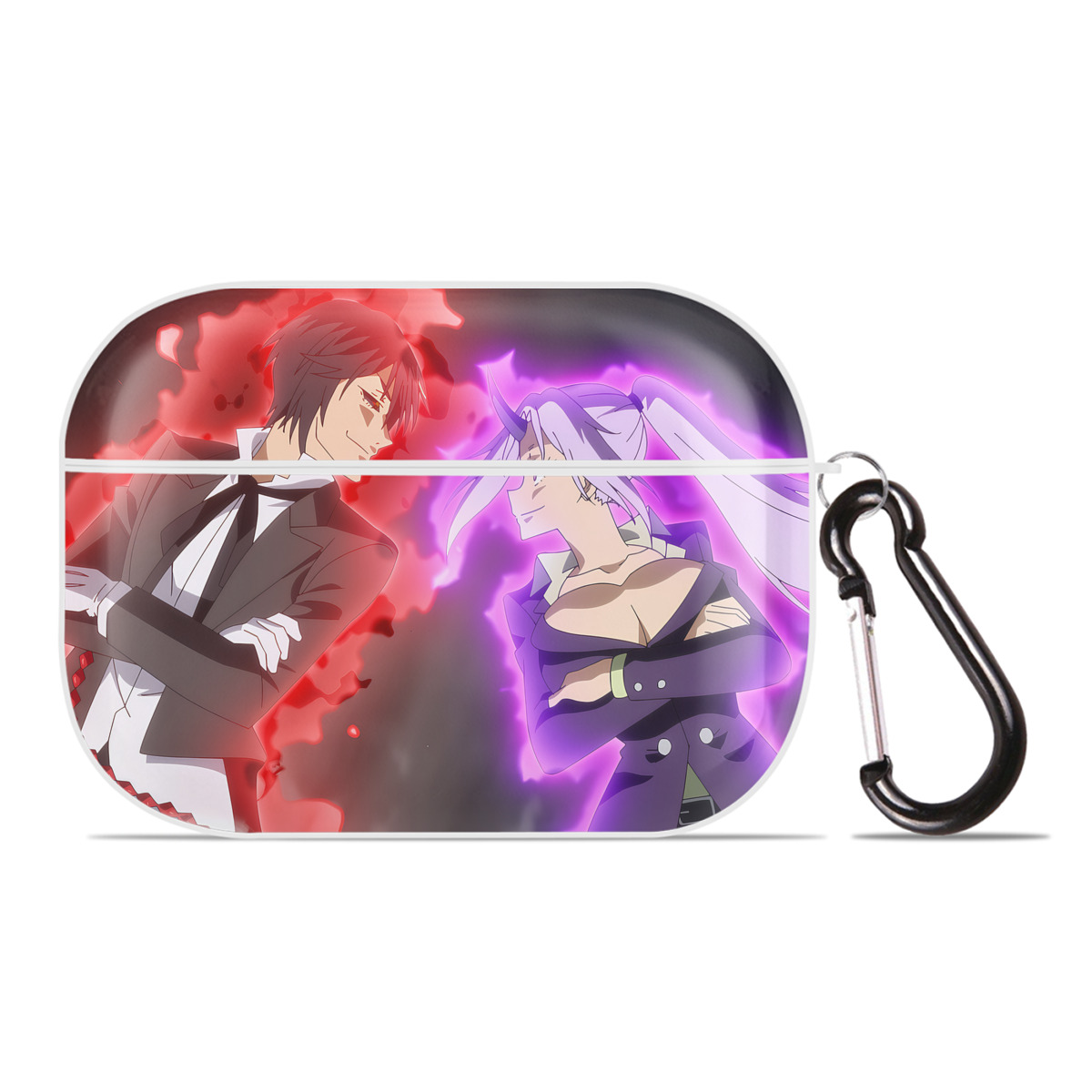 （画像用） 転スラ Regarding Reincarnated to Slime 【AirPods Pro用】ハードシェル保護ケース 耐衝撃・防指紋・カラビナ付き商品仕様
