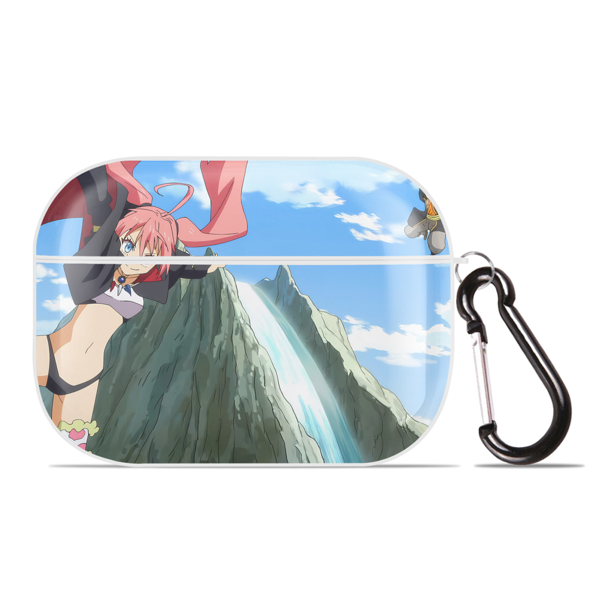 （画像用） 転スラ Regarding Reincarnated to Slime 【AirPods Pro用】ハードシェル保護ケース 耐衝撃・防指紋・カラビナ付き商品仕様
