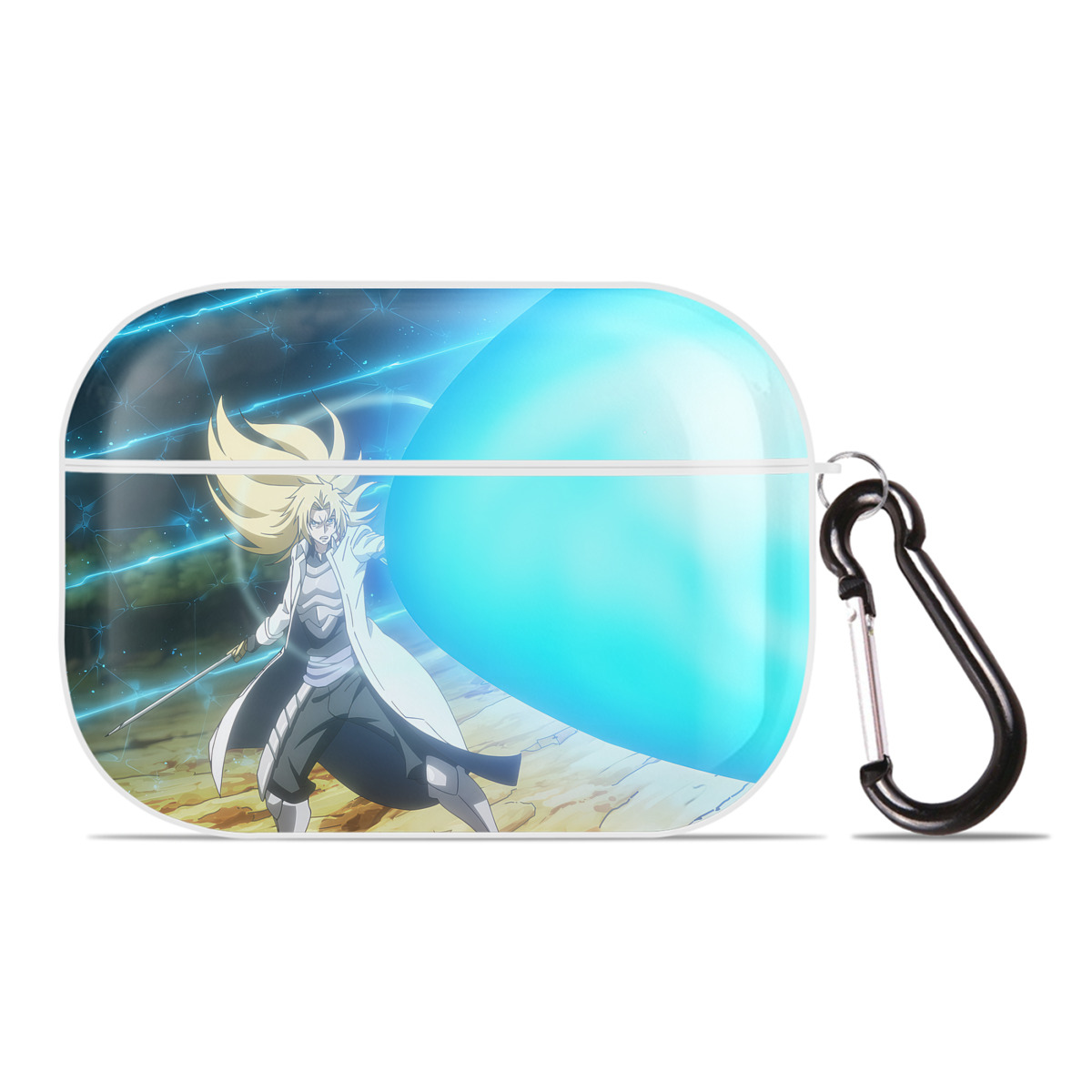 （画像用） 転スラ Regarding Reincarnated to Slime 【AirPods Pro用】ハードシェル保護ケース 耐衝撃・防指紋・カラビナ付き商品仕様