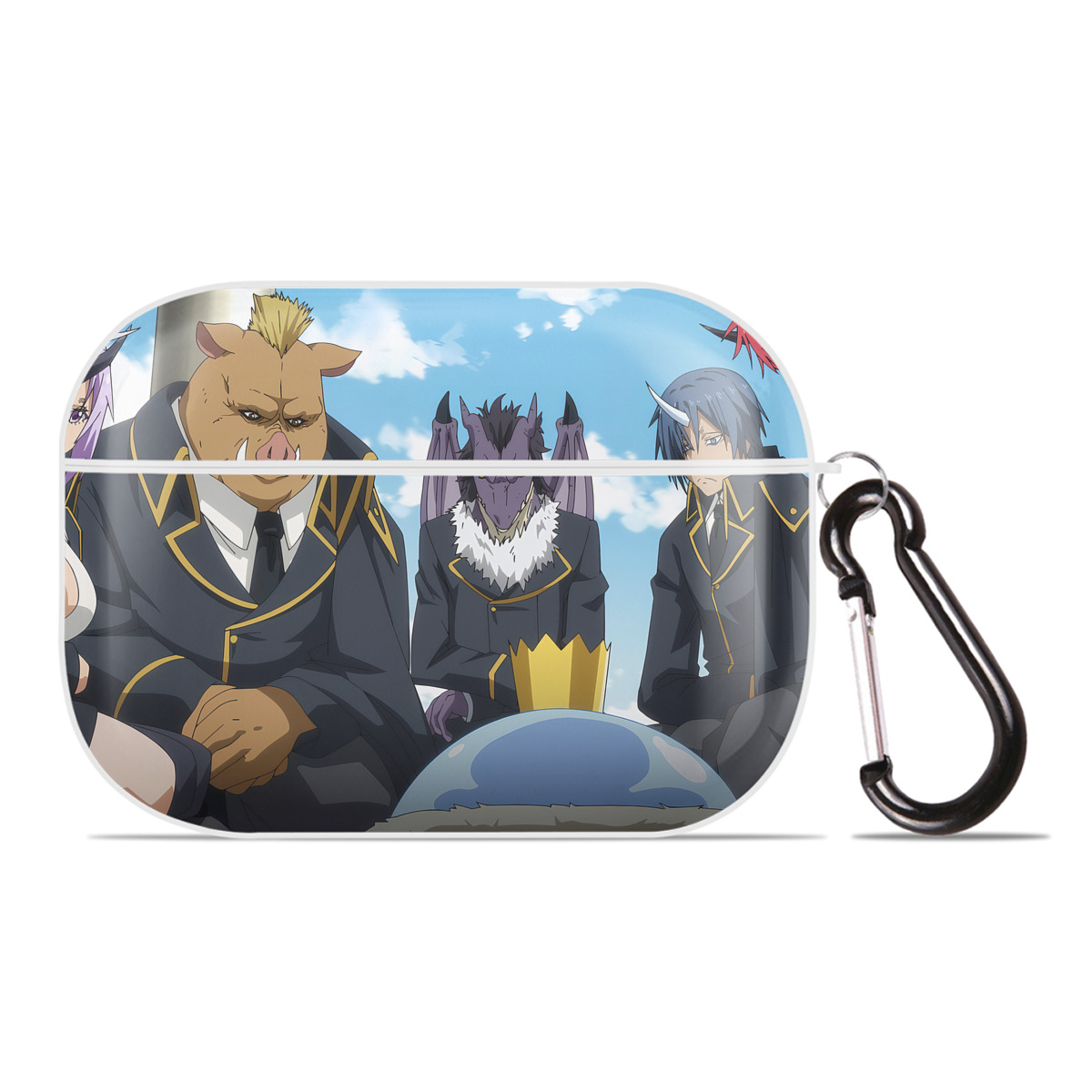 （画像用） 転スラ Regarding Reincarnated to Slime 【AirPods Pro用】ハードシェル保護ケース 耐衝撃・防指紋・カラビナ付き商品仕様