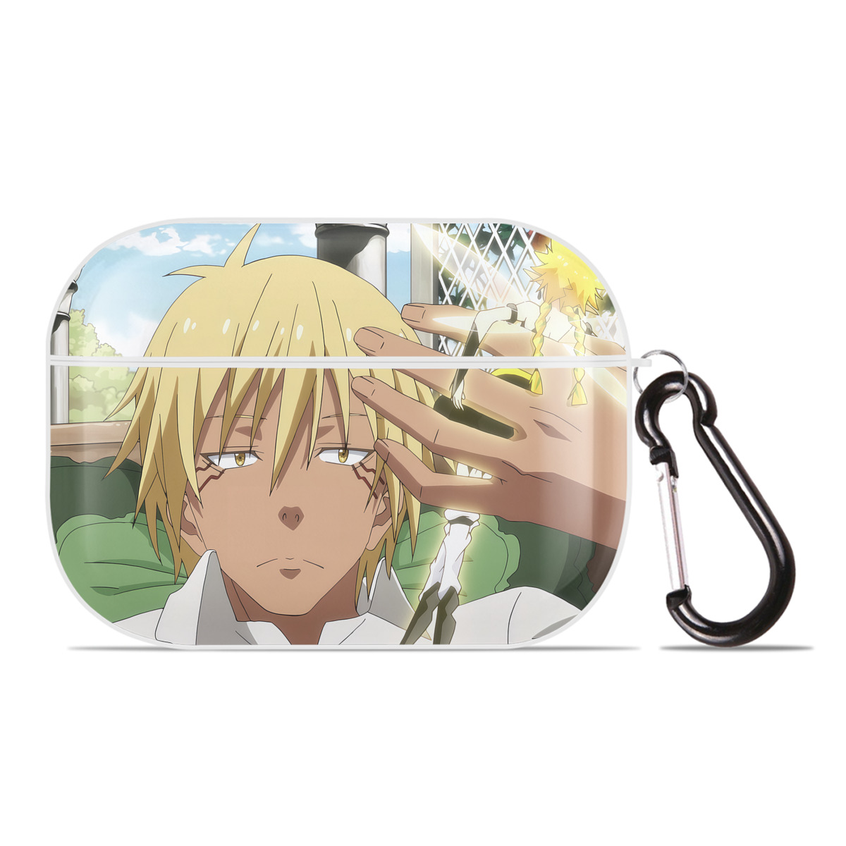 （画像用） 転スラ Regarding Reincarnated to Slime 【AirPods Pro用】ハードシェル保護ケース 耐衝撃・防指紋・カラビナ付き商品仕様