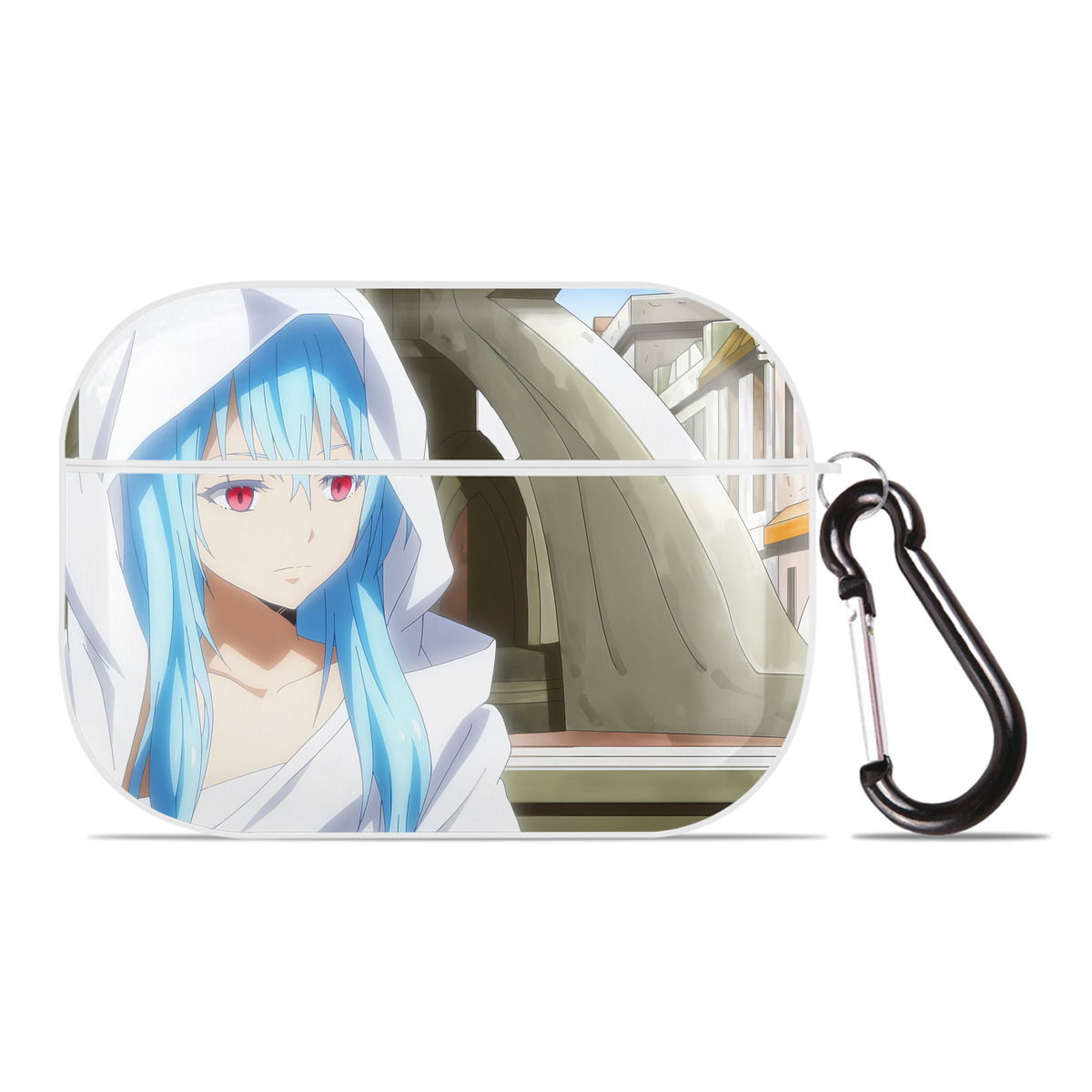 （画像用） 転スラ Regarding Reincarnated to Slime 【AirPods Pro用】ハードシェル保護ケース 耐衝撃・防指紋・カラビナ付き商品仕様