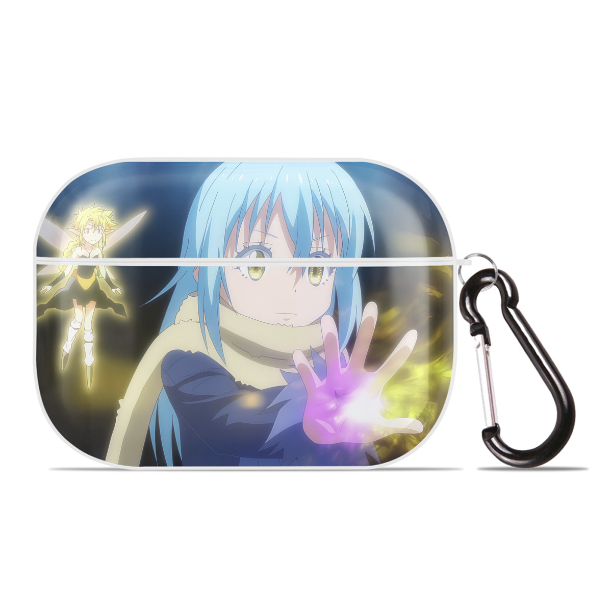 （画像用） 転スラ Regarding Reincarnated to Slime 【AirPods Pro用】ハードシェル保護ケース 耐衝撃・防指紋・カラビナ付き商品仕様