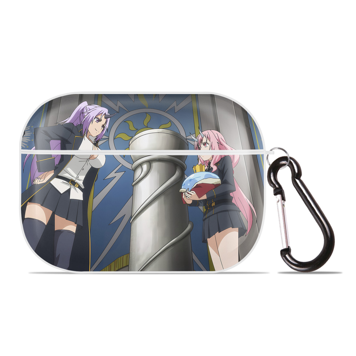 （画像用） 転スラ Regarding Reincarnated to Slime 【AirPods Pro用】ハードシェル保護ケース 耐衝撃・防指紋・カラビナ付き商品仕様