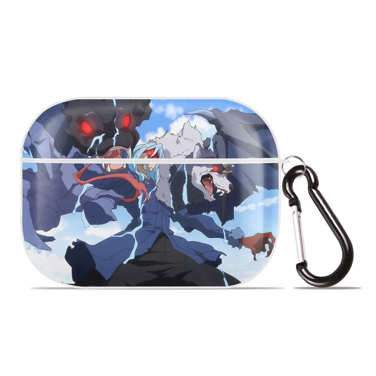 （画像用） 転スラ Regarding Reincarnated to Slime 【AirPods Pro用】ハードシェル保護ケース 耐衝撃・防指紋・カラビナ付き商品仕様