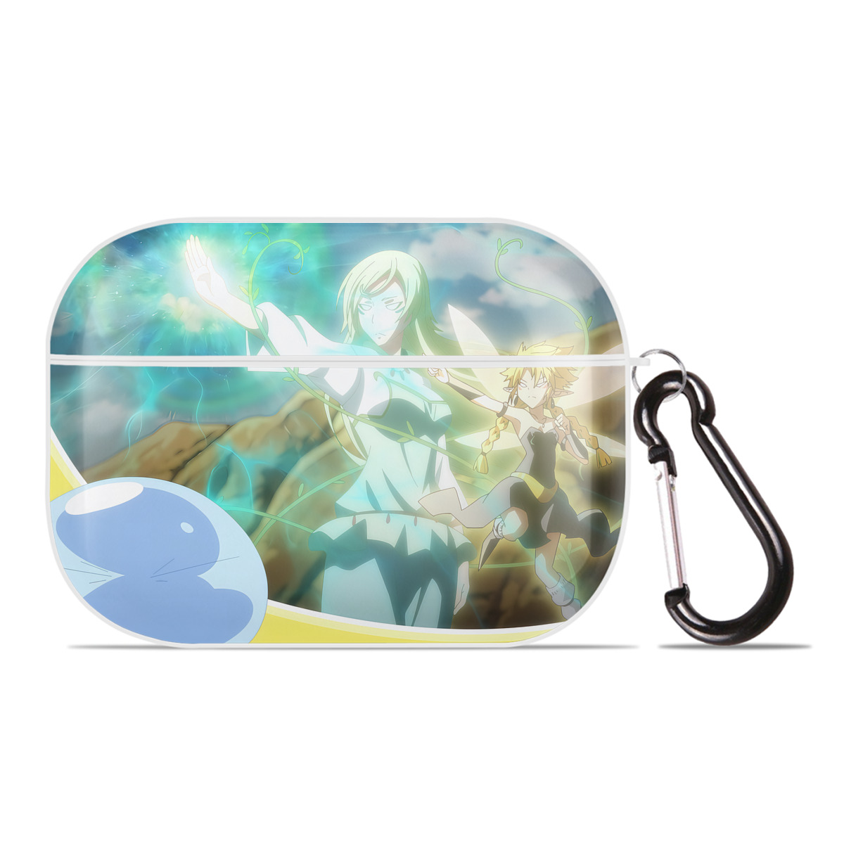 （画像用） 転スラ Regarding Reincarnated to Slime 【AirPods Pro用】ハードシェル保護ケース 耐衝撃・防指紋・カラビナ付き商品仕様