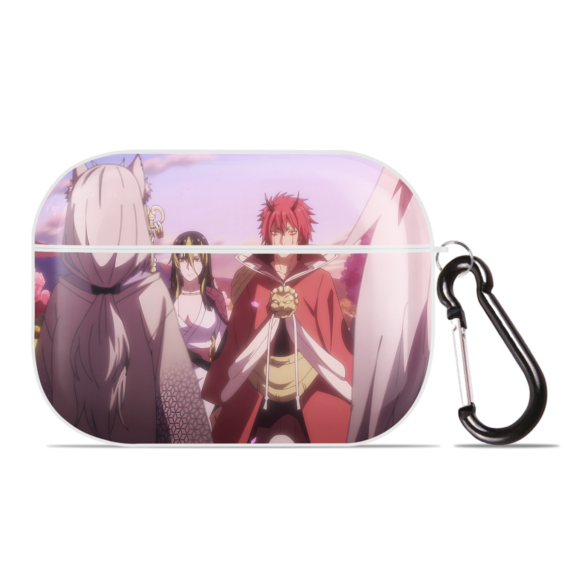 （画像用） 転スラ Regarding Reincarnated to Slime 【AirPods Pro用】ハードシェル保護ケース 耐衝撃・防指紋・カラビナ付き商品仕様