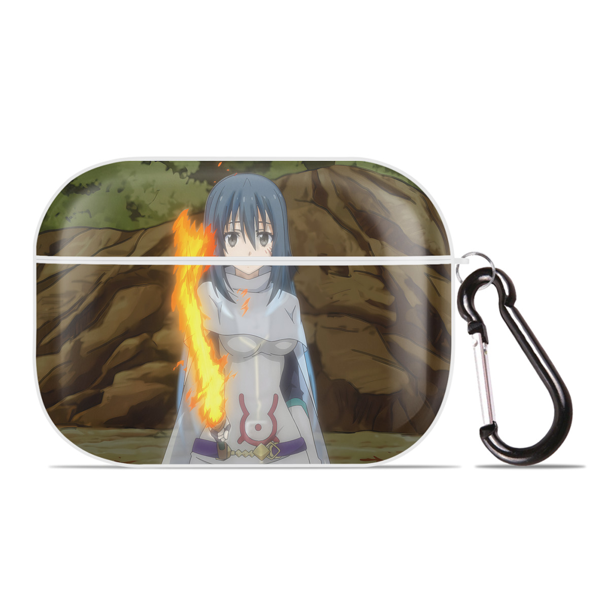 （画像用） 転スラ Regarding Reincarnated to Slime 【AirPods Pro用】ハードシェル保護ケース 耐衝撃・防指紋・カラビナ付き商品仕様