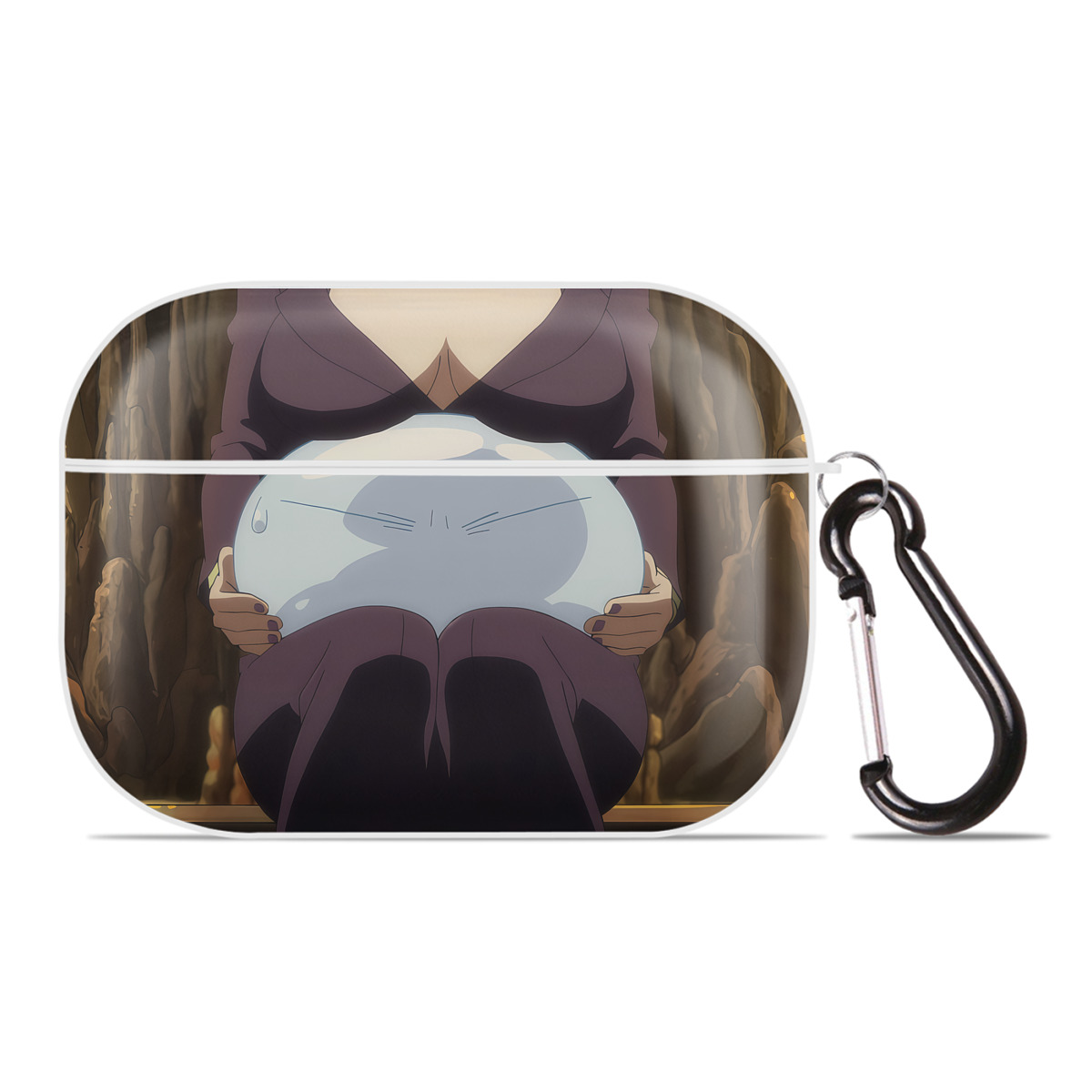 （画像用） 転スラ Regarding Reincarnated to Slime 【AirPods Pro用】ハードシェル保護ケース 耐衝撃・防指紋・カラビナ付き商品仕様