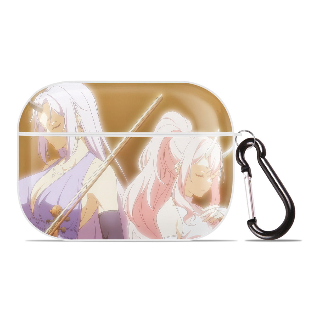 （画像用） 転スラ Regarding Reincarnated to Slime 【AirPods Pro用】ハードシェル保護ケース 耐衝撃・防指紋・カラビナ付き商品仕様