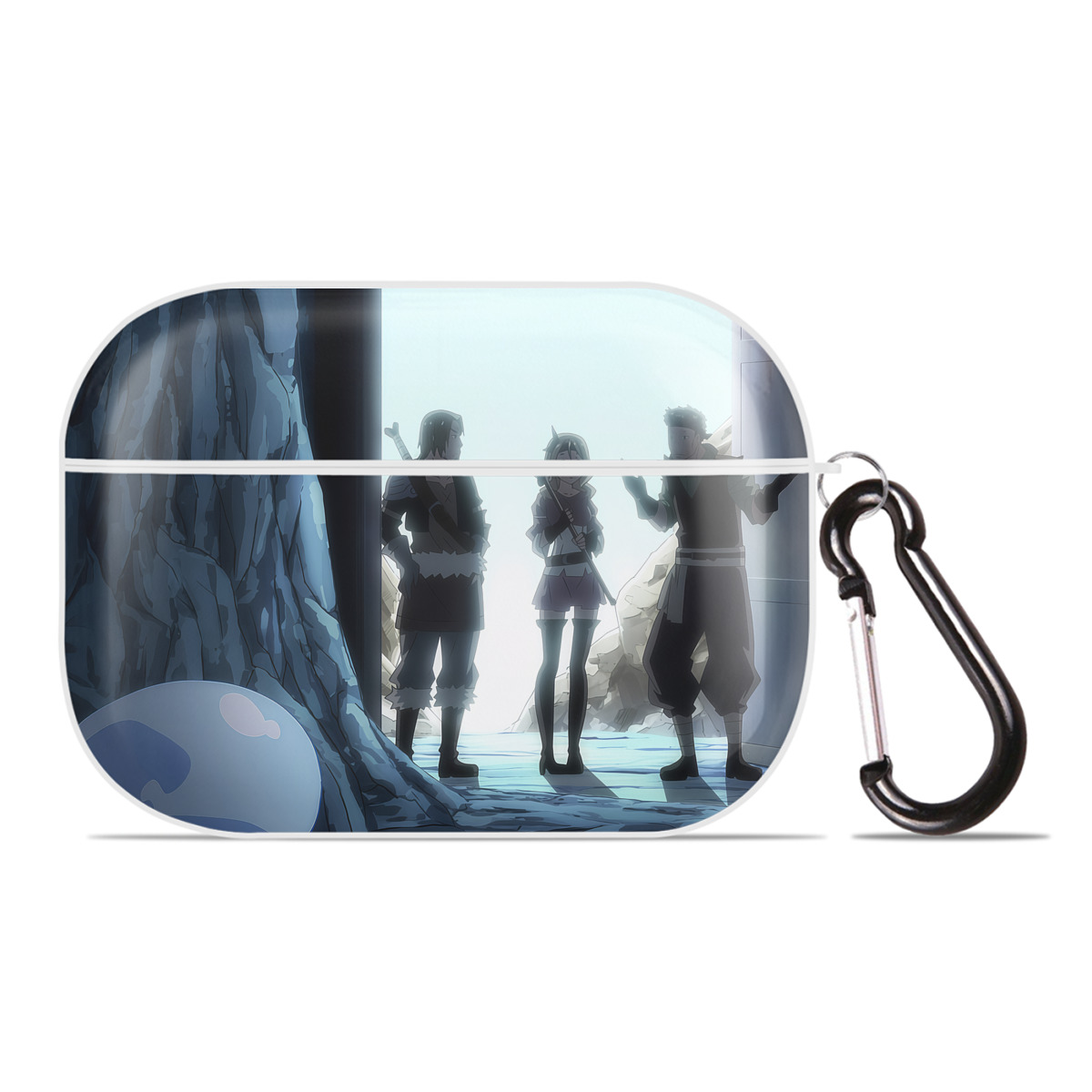 （画像用） 転スラ Regarding Reincarnated to Slime 【AirPods Pro用】ハードシェル保護ケース 耐衝撃・防指紋・カラビナ付き商品仕様