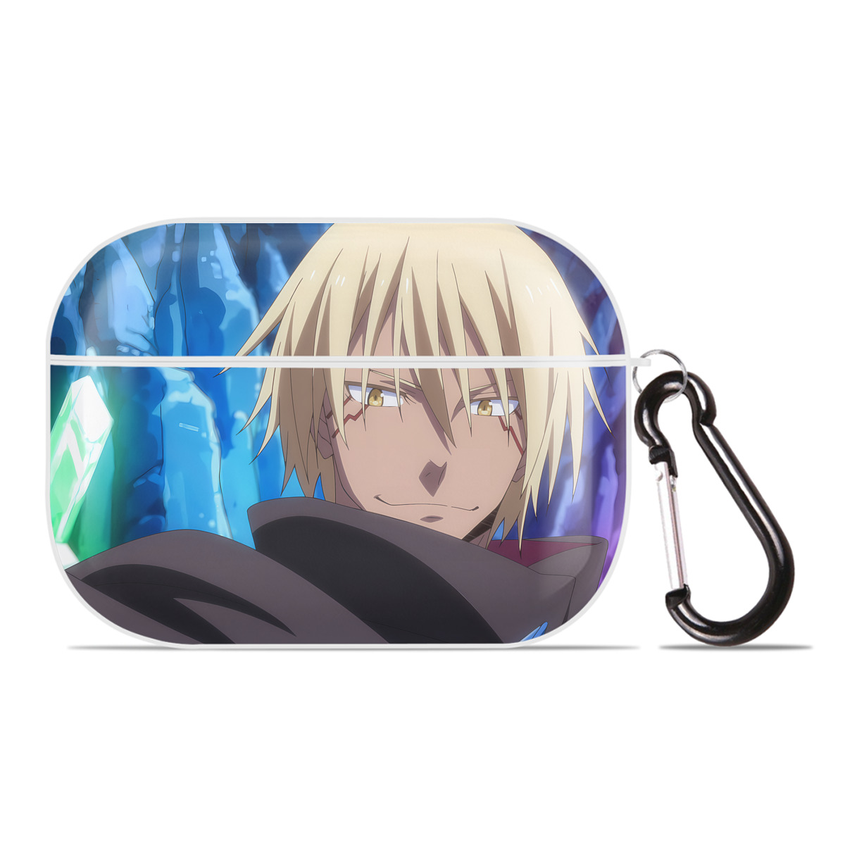 （画像用） 転スラ Regarding Reincarnated to Slime 【AirPods Pro用】ハードシェル保護ケース 耐衝撃・防指紋・カラビナ付き商品仕様