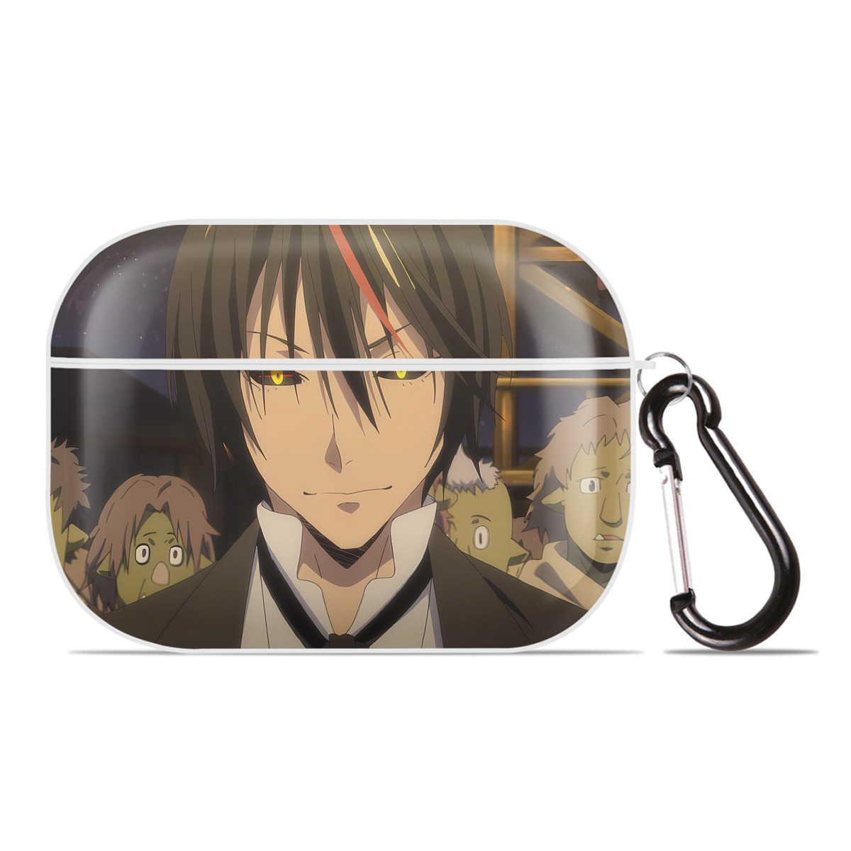 （画像用） 転スラ Regarding Reincarnated to Slime 【AirPods Pro用】ハードシェル保護ケース 耐衝撃・防指紋・カラビナ付き商品仕様